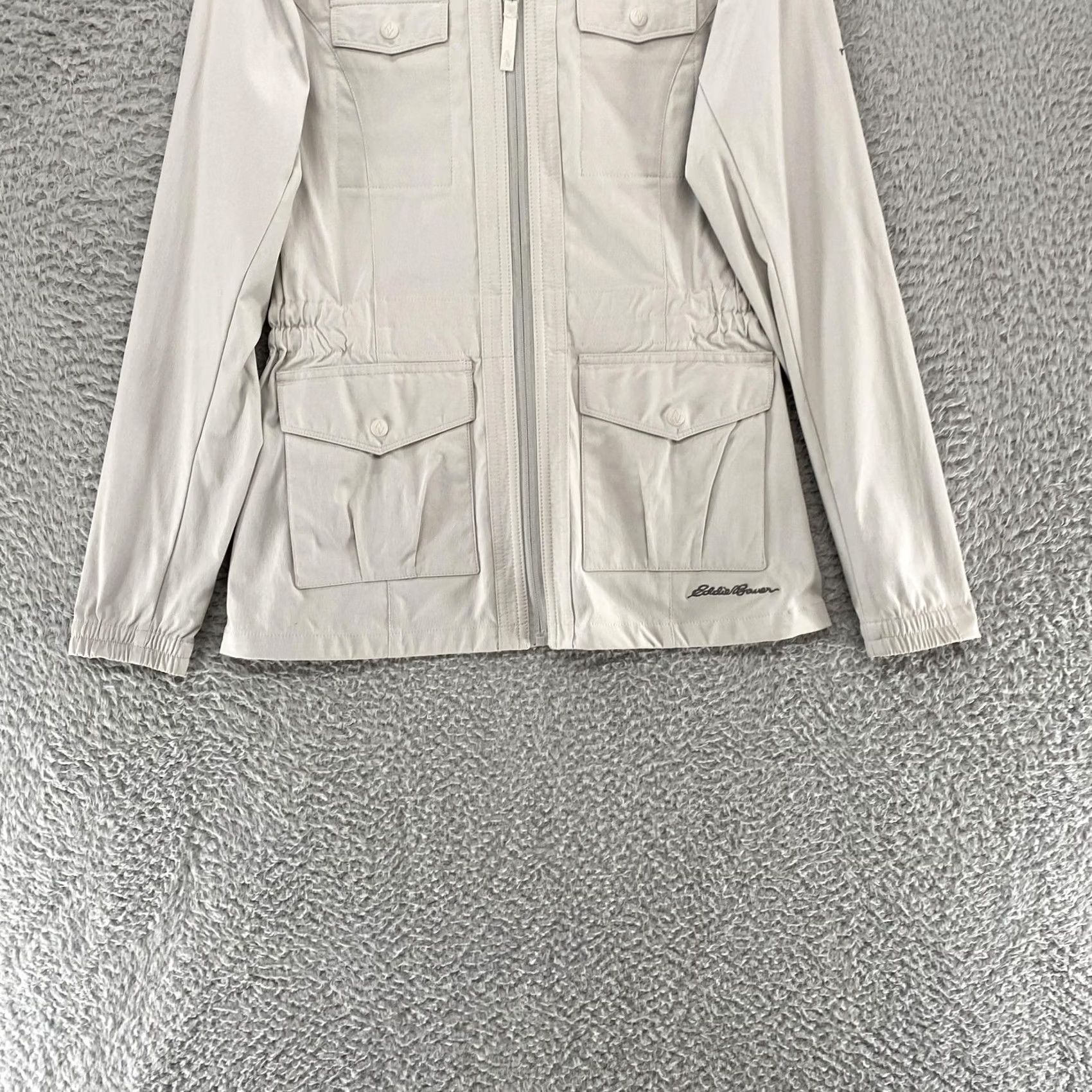 Eddie Bauer Eddie Bauer Jacket Womens XS Beige Hooded Nylon Stretch Travex Atlas 2.0 Size XS / US 0-2 / IT 36-38 - 3 Thumbnail