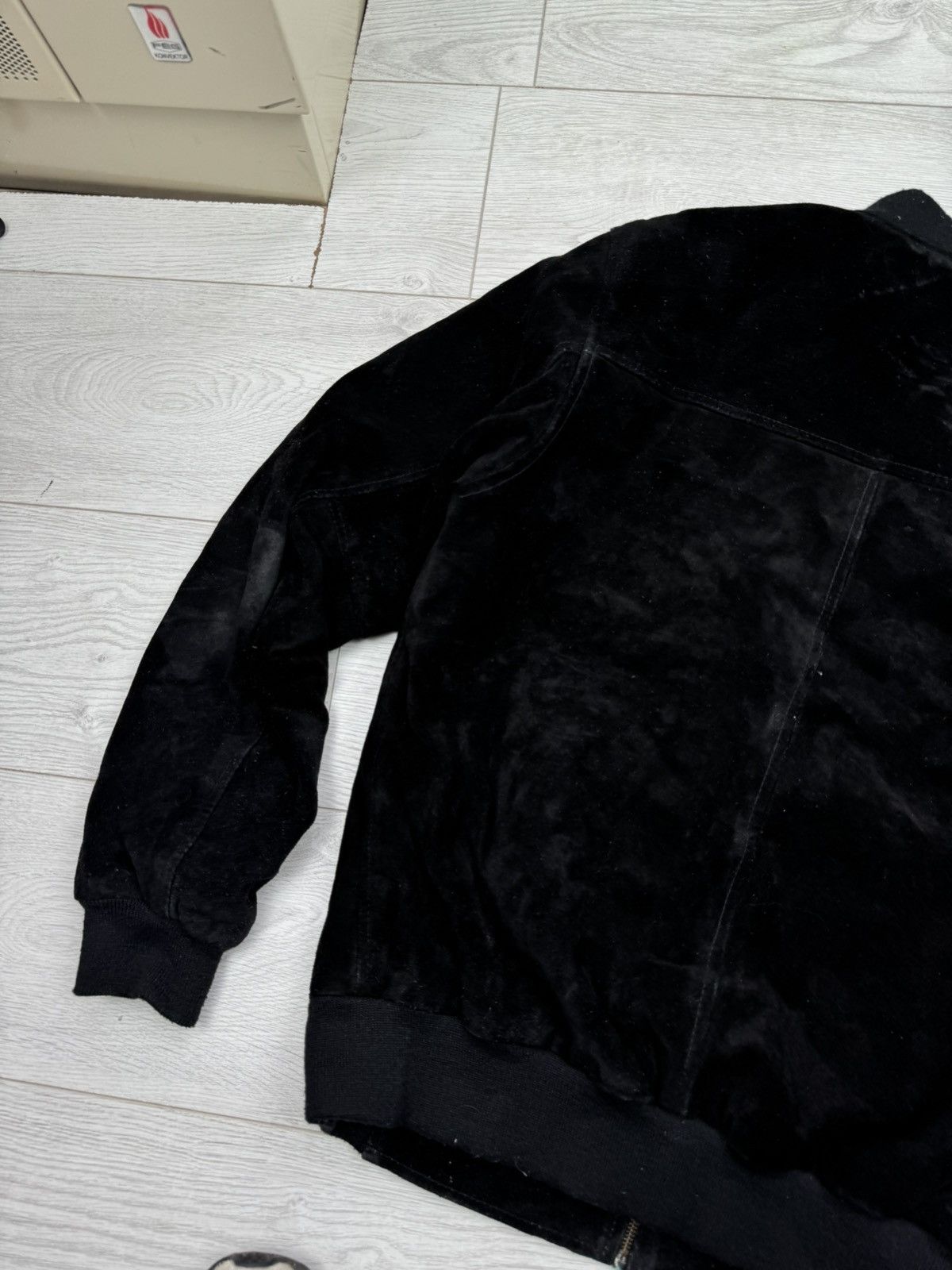 Vintage Vintage 90s Streetwear Quilted Suede Leather Bomber Jacket Size US M / EU 48-50 / 2 - 6 Thumbnail