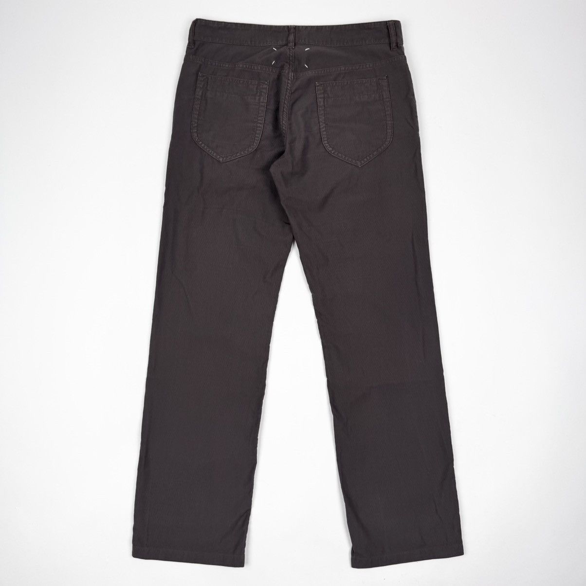 Maison Margiela SS2007 Martin Margiela Brown Cotton Relaxed Straight Pants Size US 31 - 5 Thumbnail