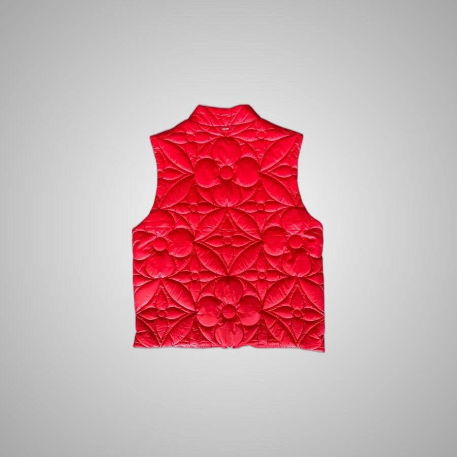 Louis Vuitton LOUIS VUITTON RED FLOWER MONOGRAM PUFFER VEST Size US XXL / EU 58 / 5 - 2 Thumbnail