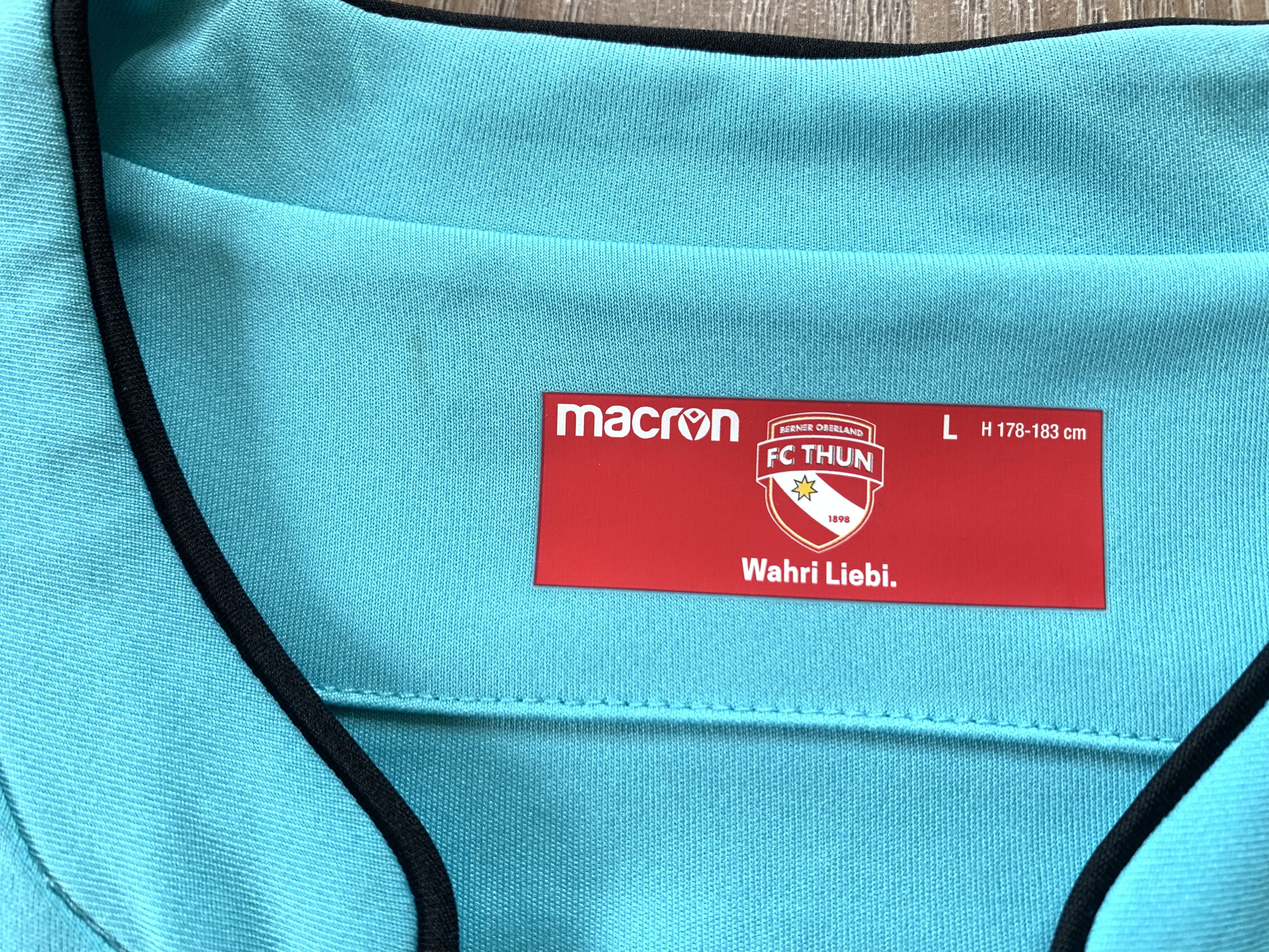 Macron Macron FC Thun Away Shirt #34 Nicola Sutter Signature Size US L / EU 52-54 / 3 - 5 Thumbnail