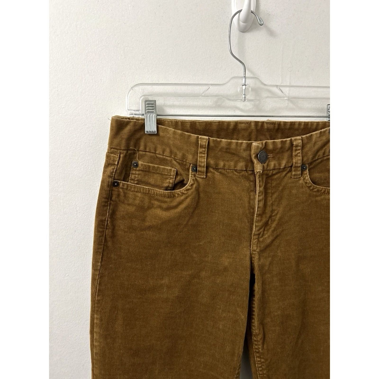 Vintage J Crew Corduroy Pants Womens 34x28 Brown Straight Leg Stretch 50025 FA11 Size 24" / US 00 / IT 34 - 4 Thumbnail