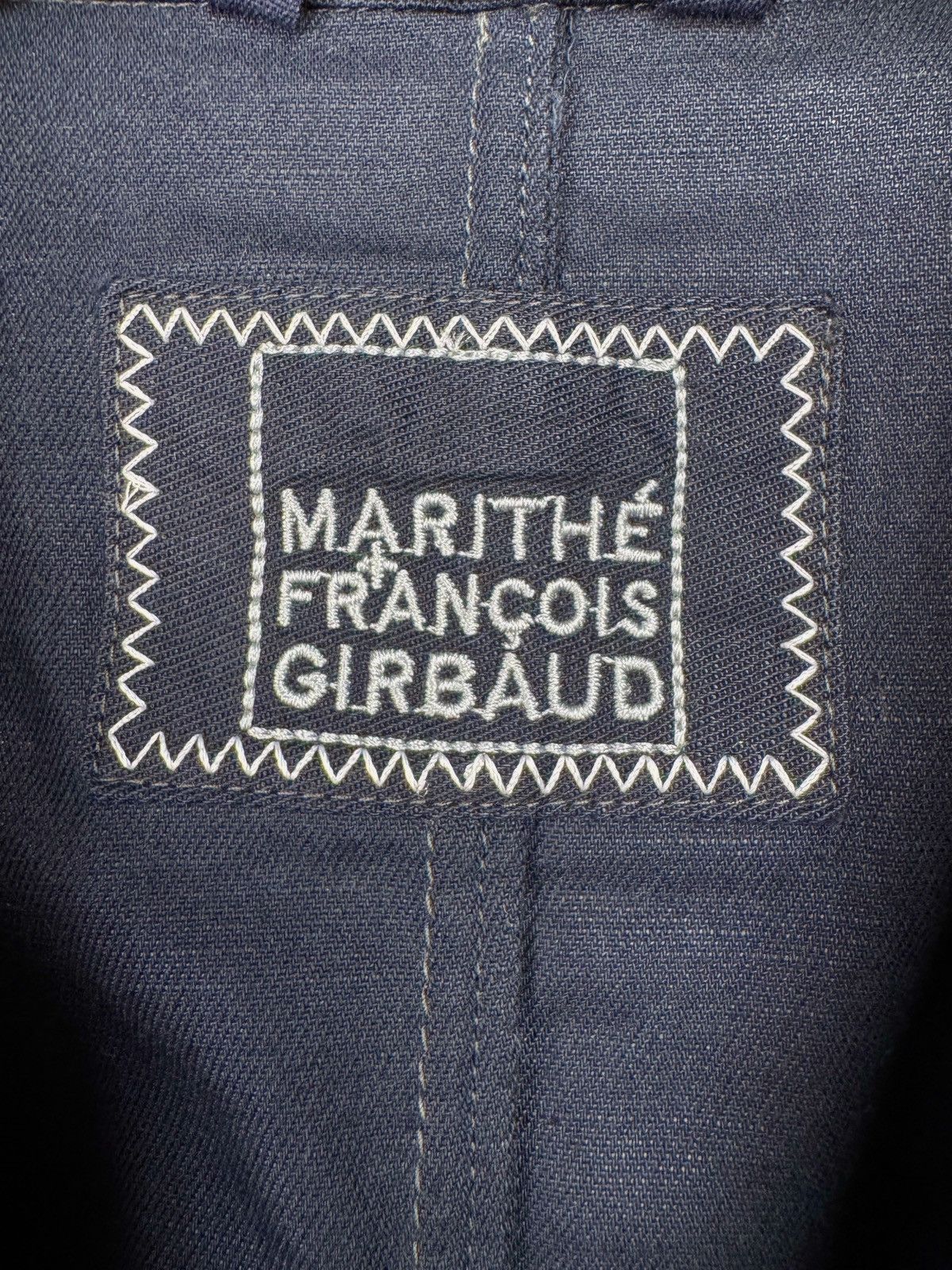 Marithe + Francois Girbaud Marithe Francois Girbaud Linen Cotton Men Blazer Avant Garde Size 42R - 10 Thumbnail