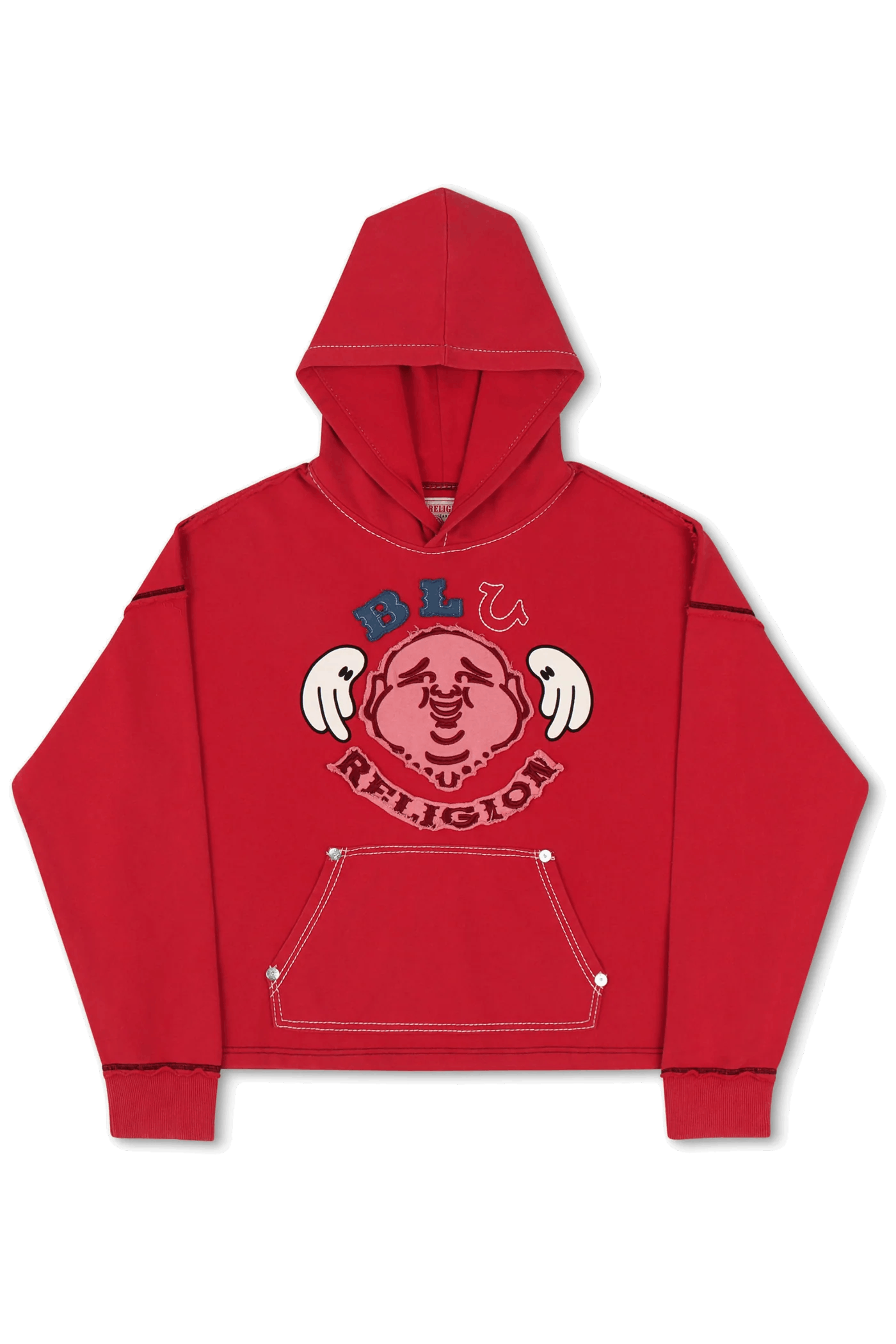 True Religion wntdapparel X BLU RELIGION WIDE CROPPED HOODIE Size US L / EU 52-54 / 3 - 1 Thumbnail