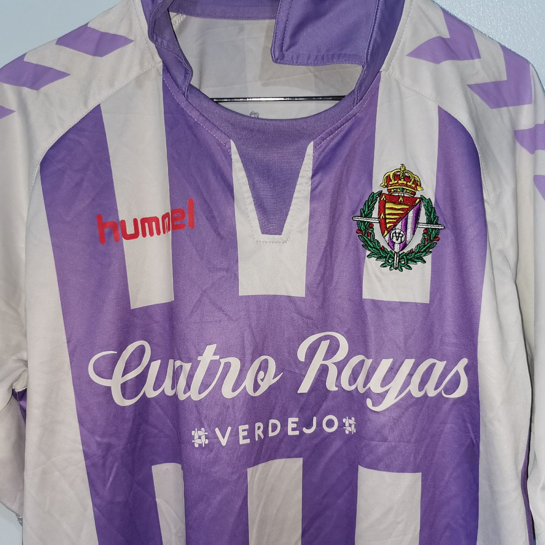 Hummel REAL VALLADOLID SPAIN HOME SHIRT (9) RONALDO Size US L / EU 52-54 / 3 - 3 Thumbnail