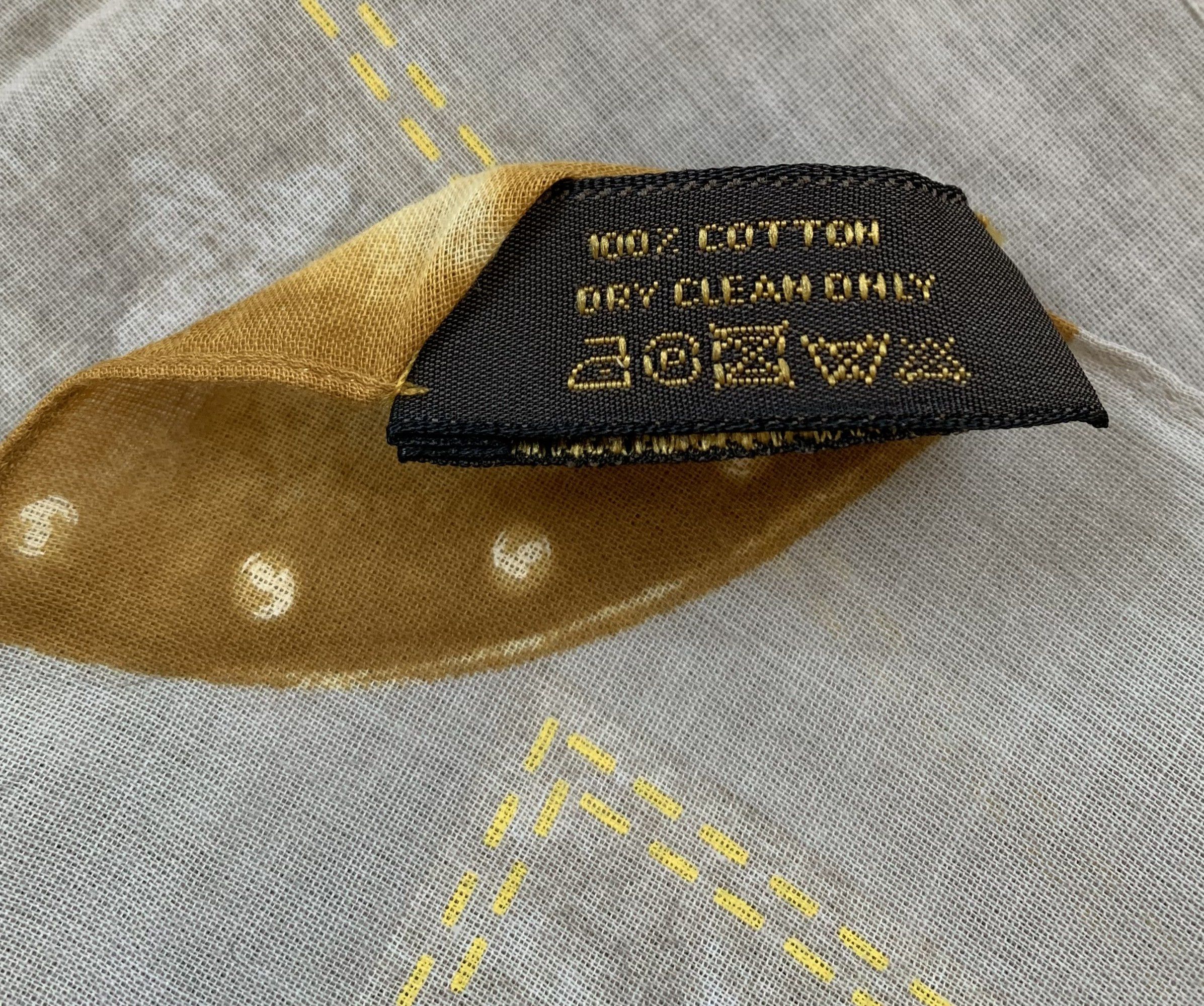 Louis Vuitton NEW S/S 2006 Louis Vuitton Denim Monogram Scarf Size ONE SIZE - 7 Thumbnail