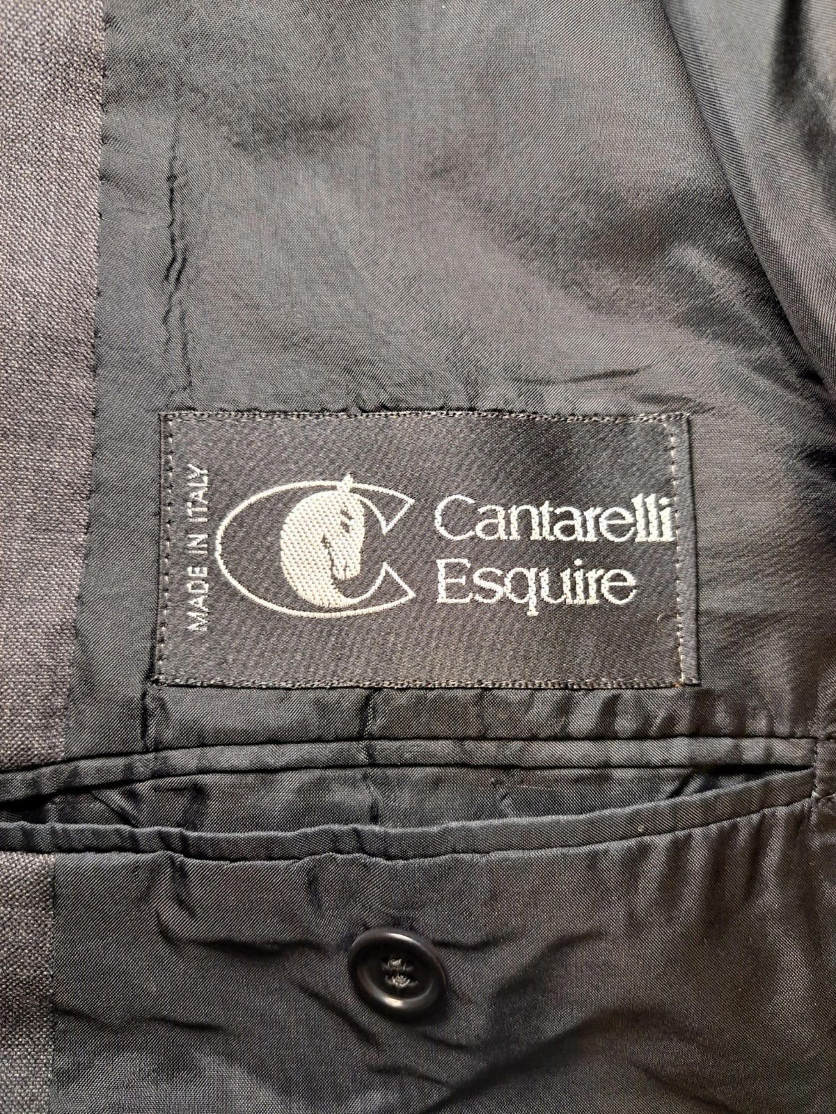 Other Cantarelli Esquire Suit Jacket Mens 42R Gray Wool Bemberg Size 42R - 2 Thumbnail