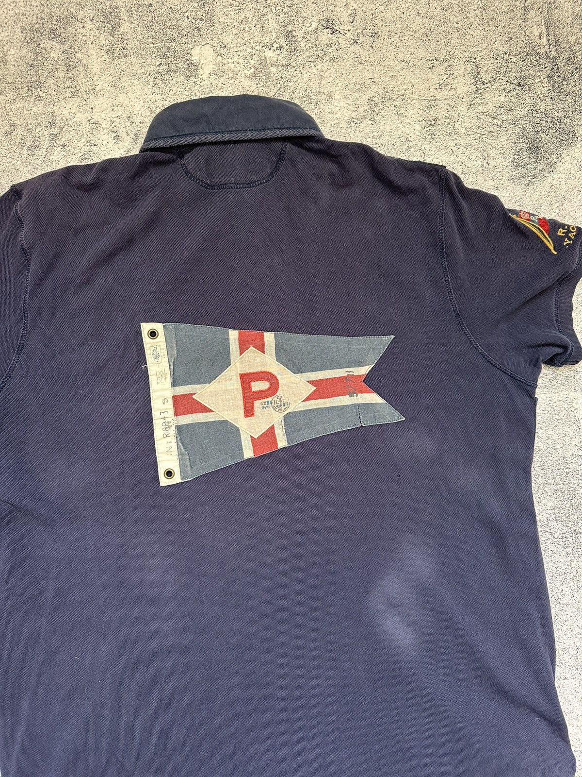 Polo Ralph Lauren Vintage Polo Ralph Lauren Polos Yacht Club Flag Logo Y2K Size US XL / EU 56 / 4 - 16 Thumbnail