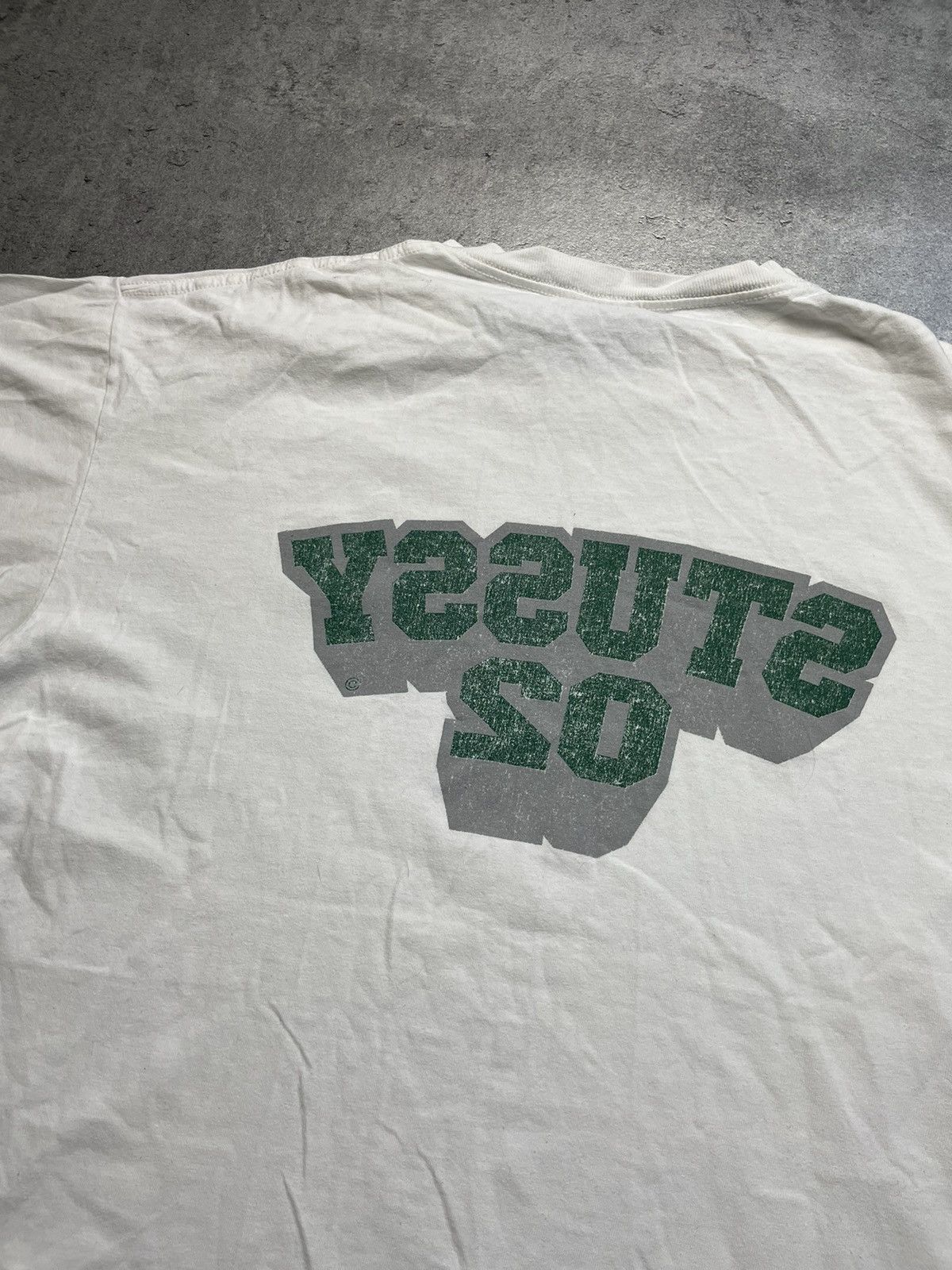 Japanese Brand × Stussy × Vintage Stussy white logo tee vintage retro single stitch oversize Size US XL / EU 56 / 4 - 9 Thumbnail