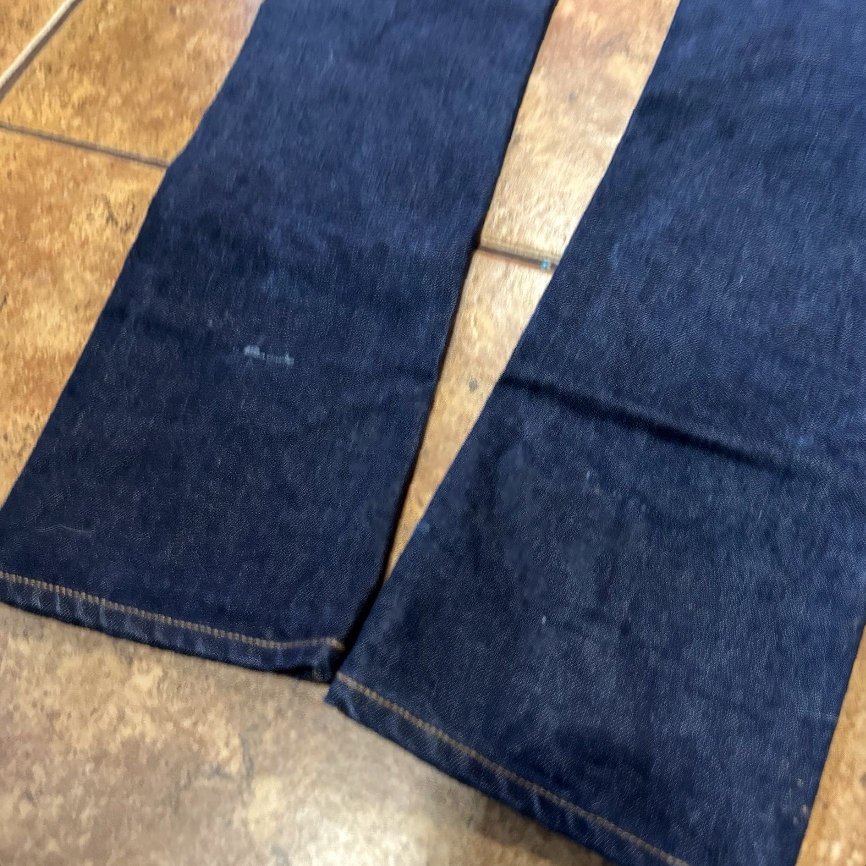 Gustin GUSTIN Jeans Slim Denim 31x34 Selvedge Califormia Raw Dark Blue Wash 90s Mens Slim Fit Women? Size US 31 - 7 Thumbnail