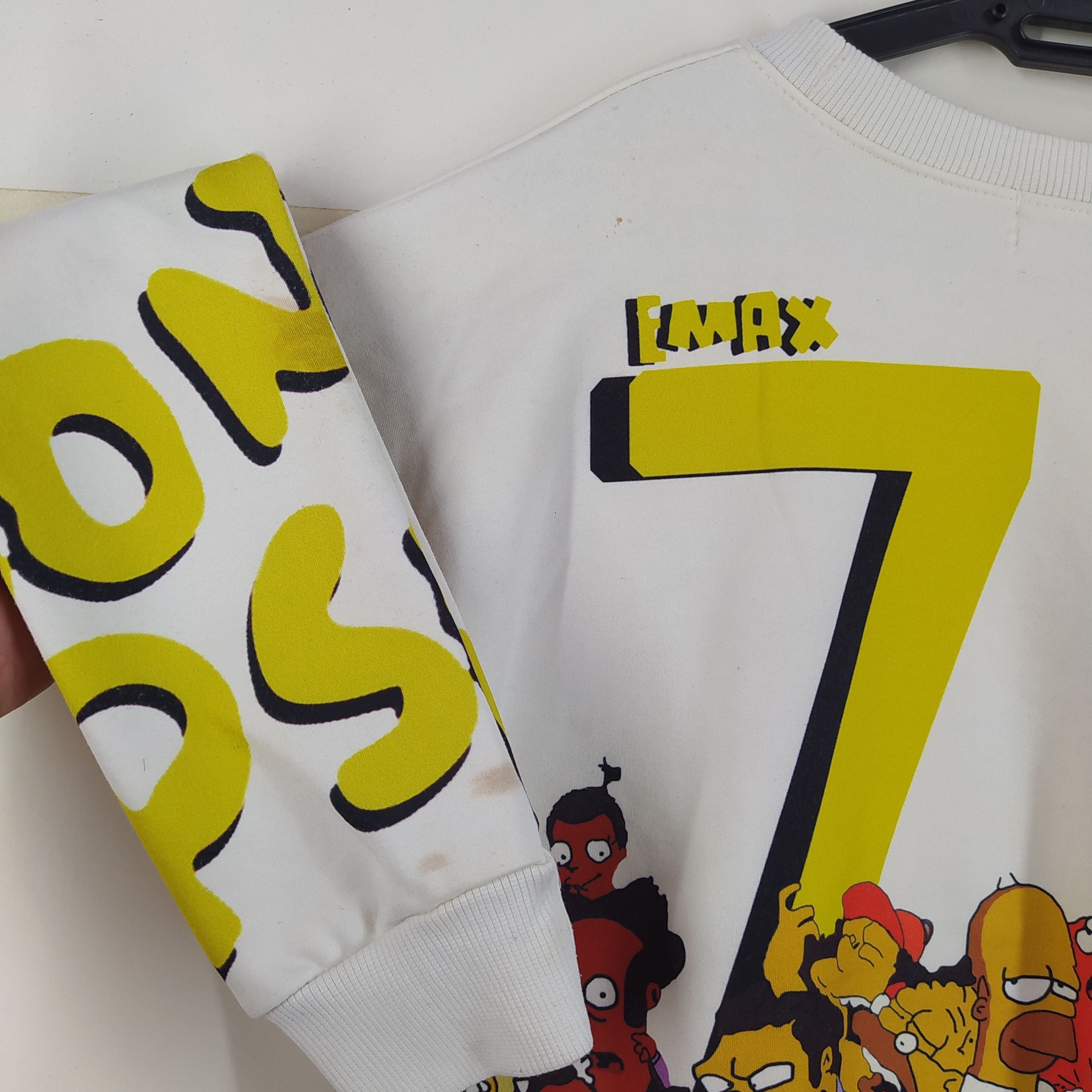Designer × Vintage Vintage EMAX The Simpsons Crop Top Big Print Big Logo Rare Size US M / EU 48-50 / 2 - 11 Thumbnail