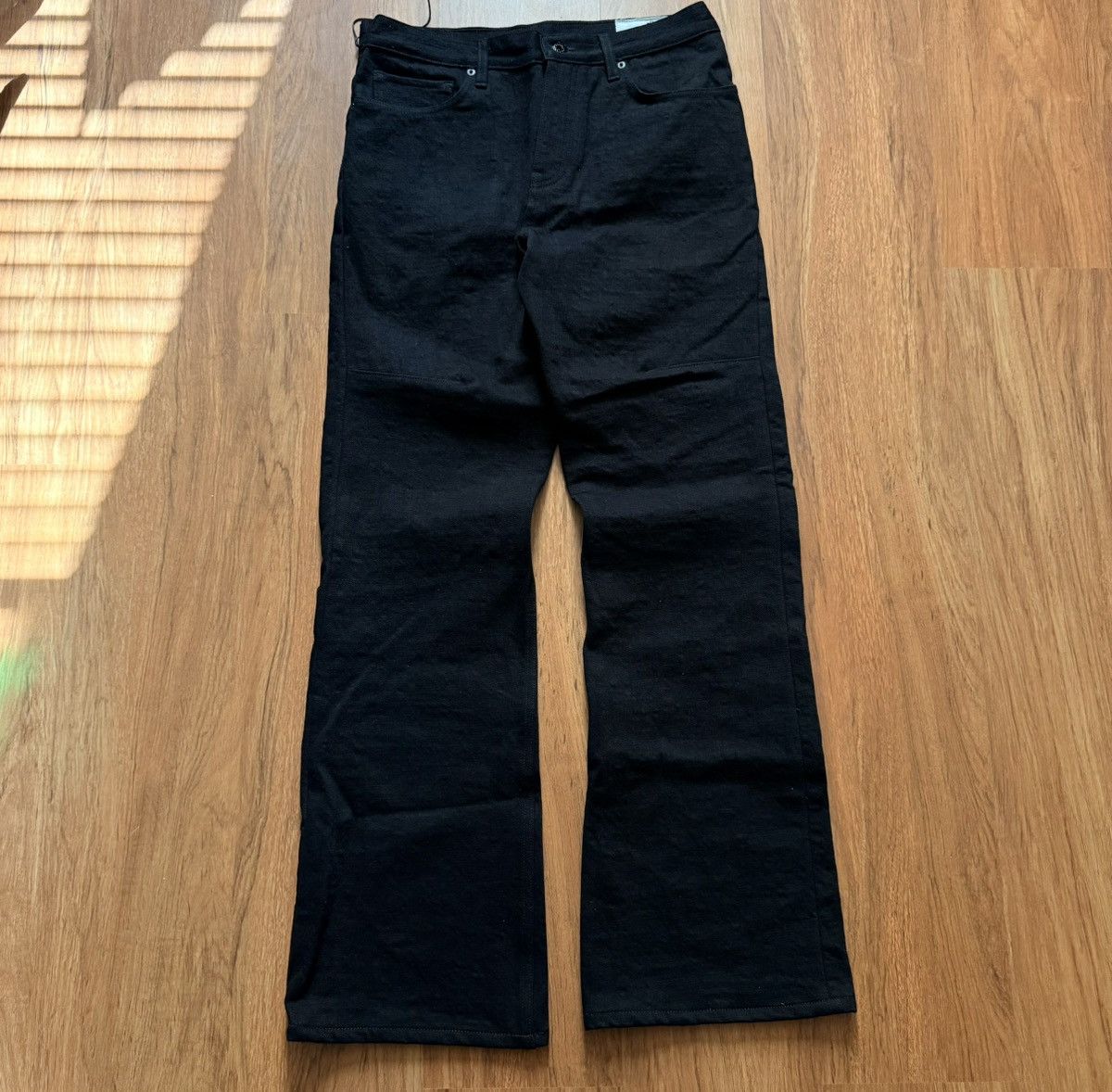 K-Two Studios Ktwo Studios Heavy Bootcut Black Denim (18oz) | Grailed