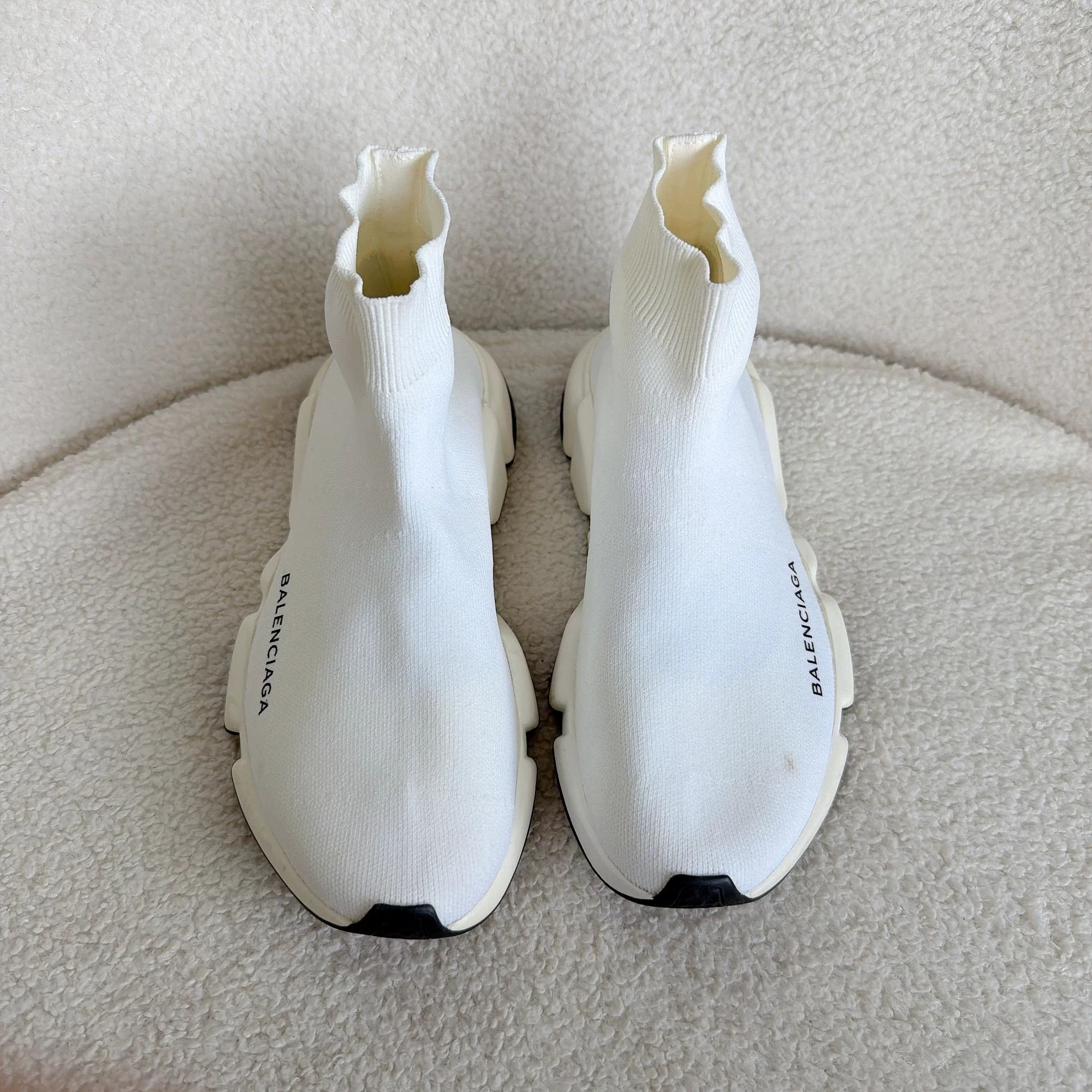 Balenciaga Balenciaga White Sock Sneaker 37 5051 Size US 6.5 / IT 36.5 - 2 Thumbnail