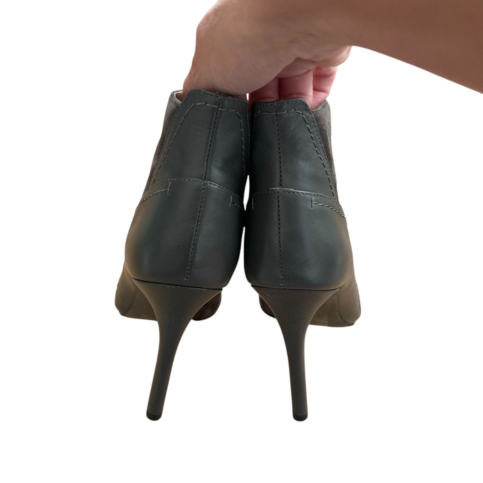 Other Halston Gray Suede Irene Stiletto Boots Sz 10 Size US 10 / IT 40 - 6 Thumbnail