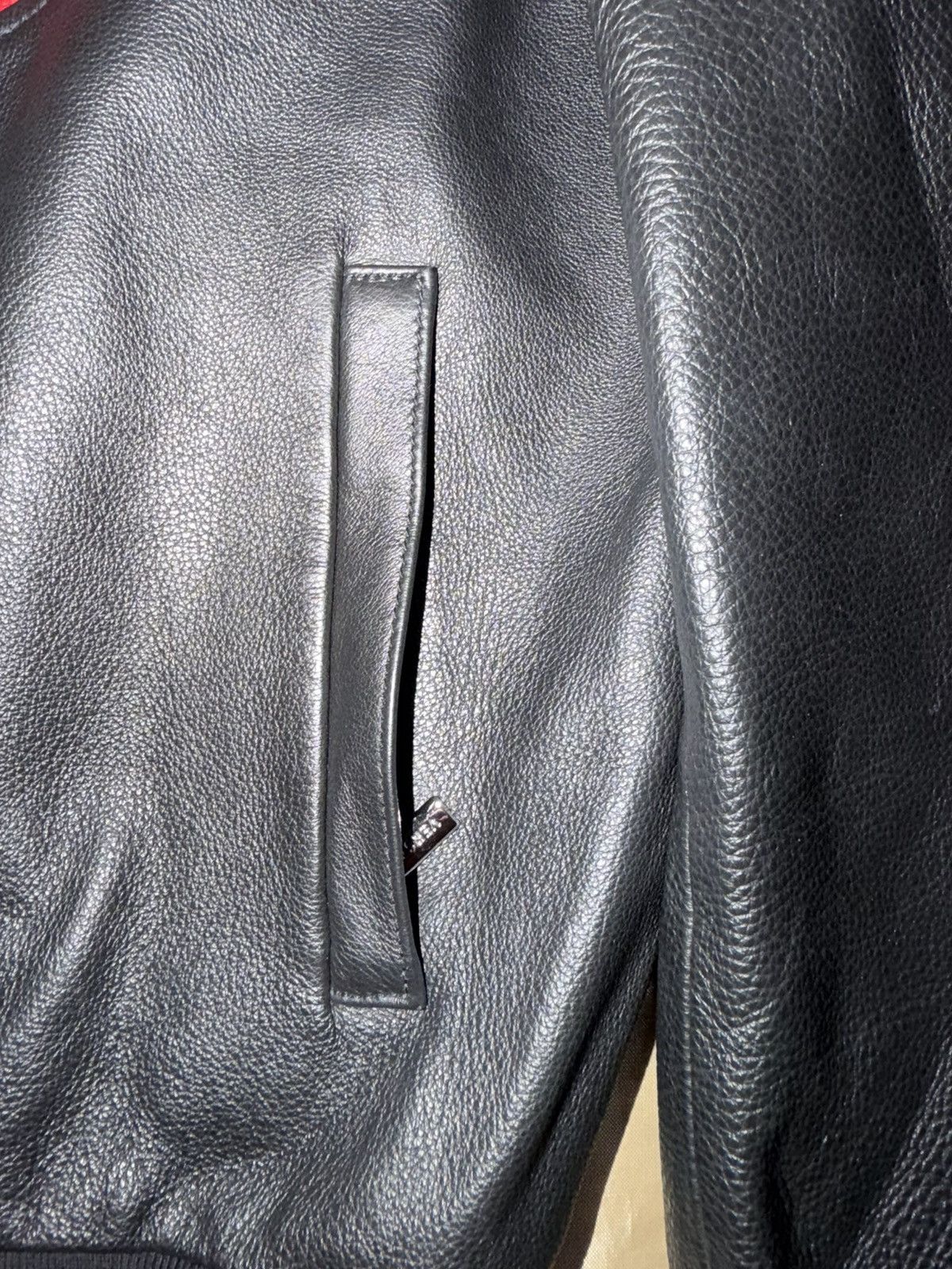 Versace Versace Calf Leather Colorblock Pattern Jacket size 48 $6500 Size US M / EU 48-50 / 2 - 7 Thumbnail