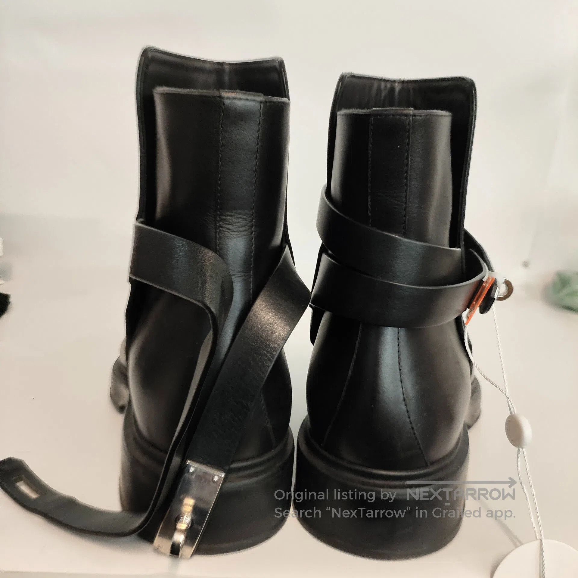 Hermes Hermes Black Kelly Buckle Ankle Boots Size 42. Size US 9 / EU 42 - 4 Thumbnail