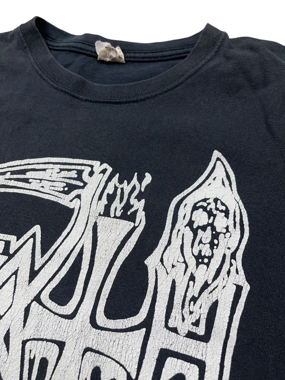 Band Tees Vintage 00s Death Band Logo Faded T-shirt Slayer Obituary Size US L / EU 52-54 / 3 - 4 Thumbnail