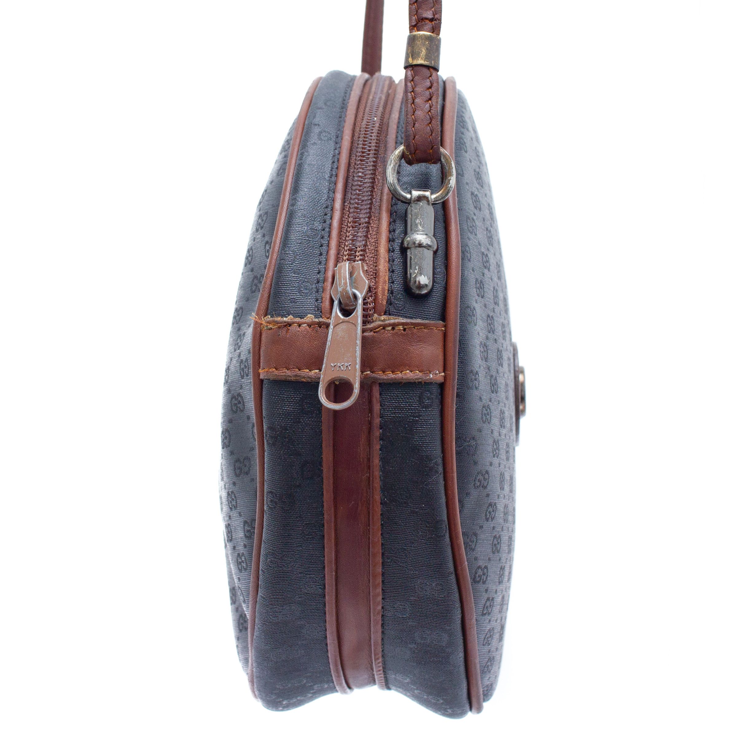 Gucci × Vintage GUCCI Vintage Shoulder/Crosbody Round Bag Black Monogram Size ONE SIZE - 5 Thumbnail