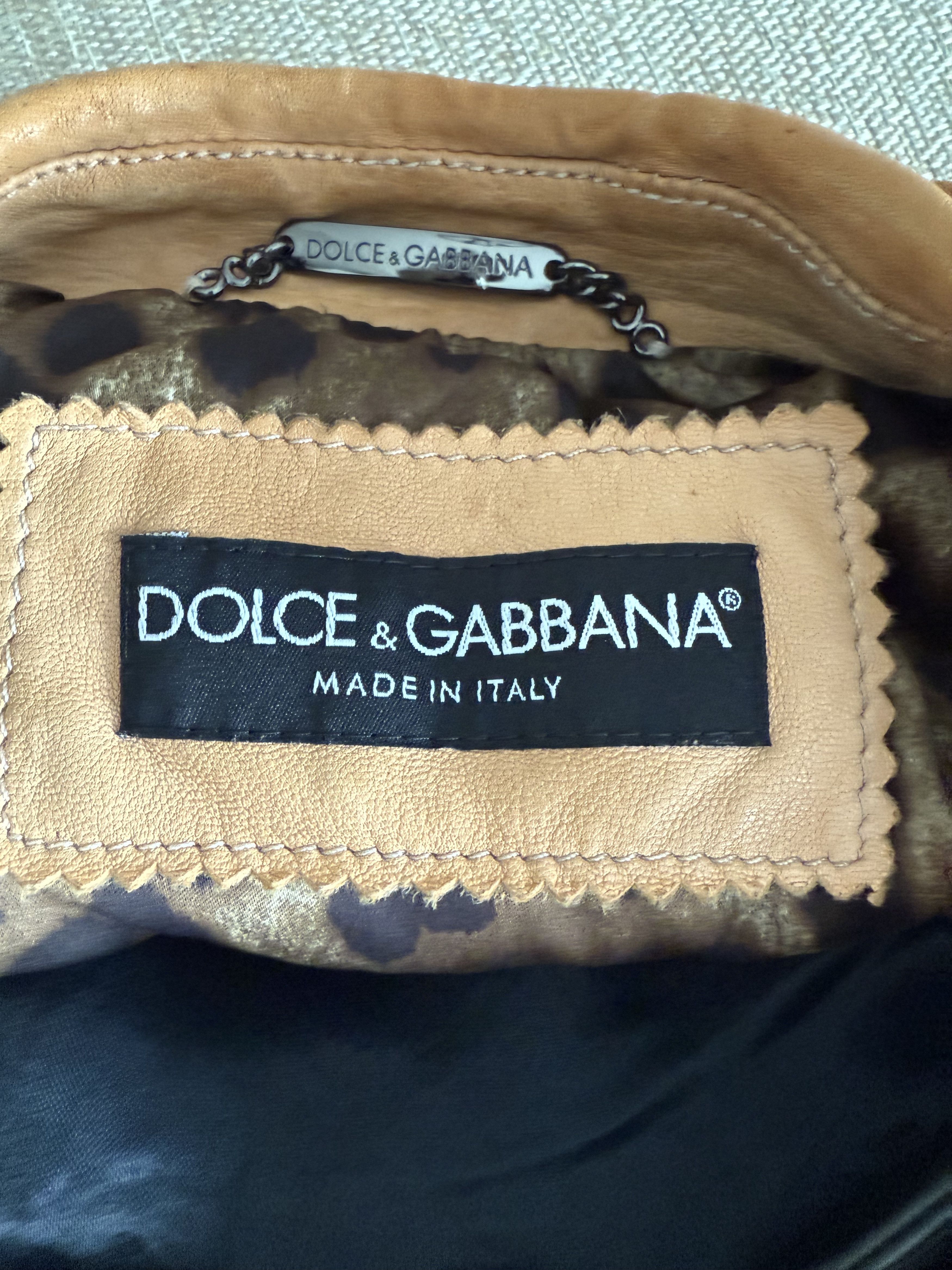 Dolce & Gabbana Dolce&Gabbana Women's Leather Jacket Size M / US 6-8 / IT 42-44 - 8 Thumbnail