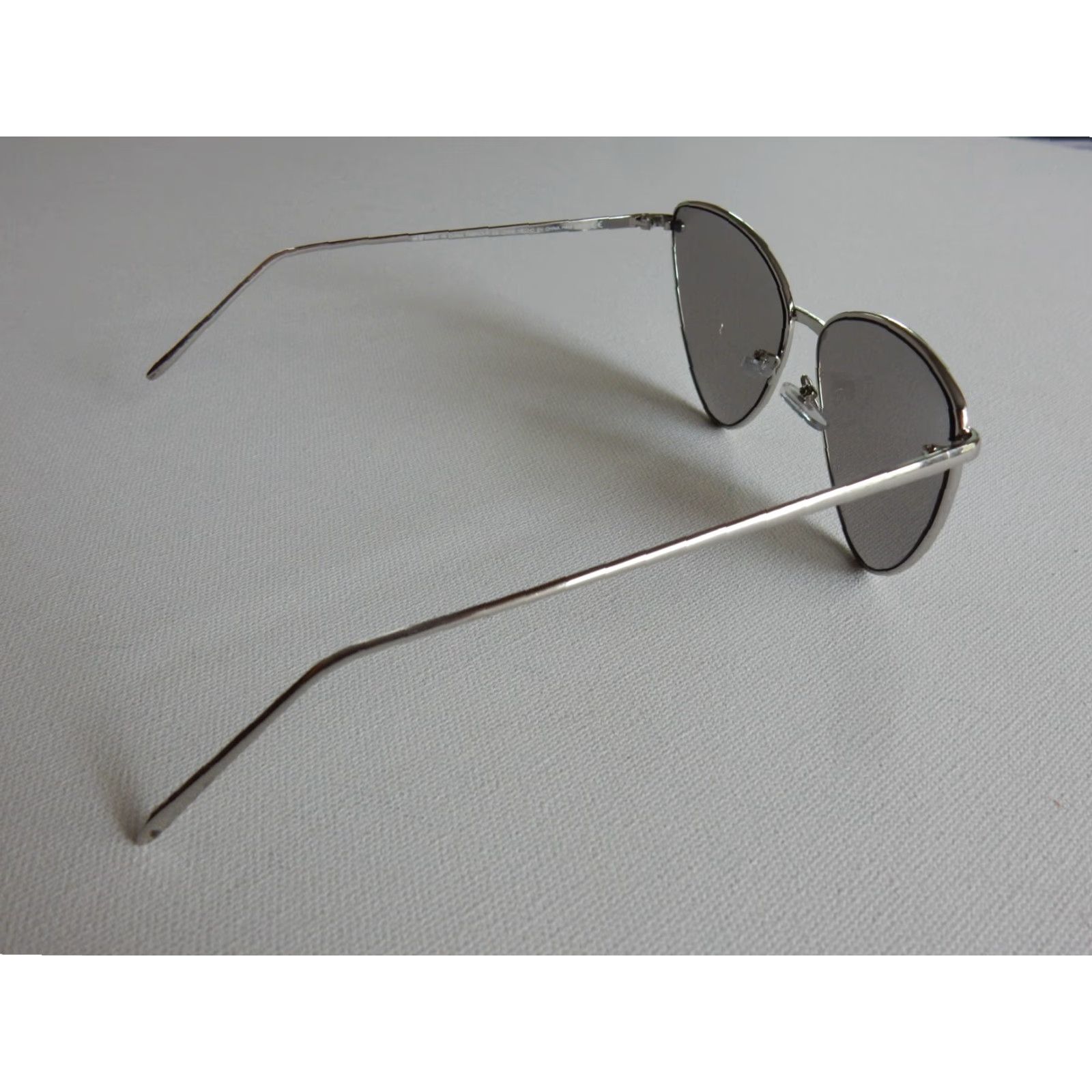 H&M VINTAGE H&M Sunglasses Women Silver Small Scratched Style Accessories Size ONE SIZE - 3 Thumbnail