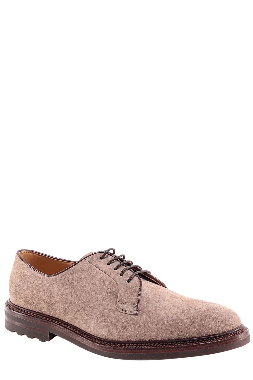 Brunello Cucinelli o1w1db10725 Lace Up Derby Shoes in Light Grey Size US 9.5 / EU 42-43 - 3 Thumbnail