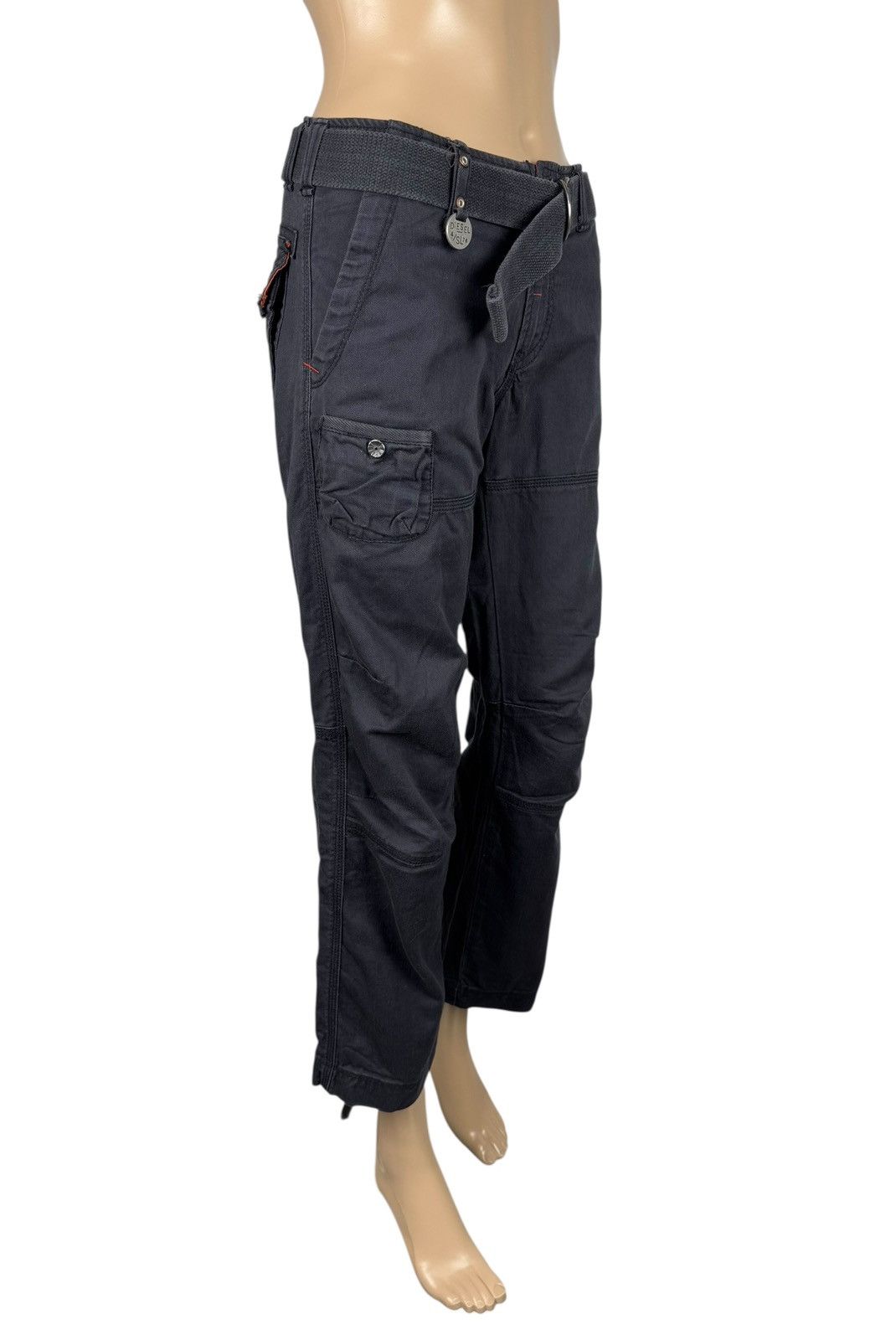 Diesel × Vintage Diesel Vintage 00s Belted Pants Cropped Size 32" / US 10 / IT 46 - 3 Thumbnail