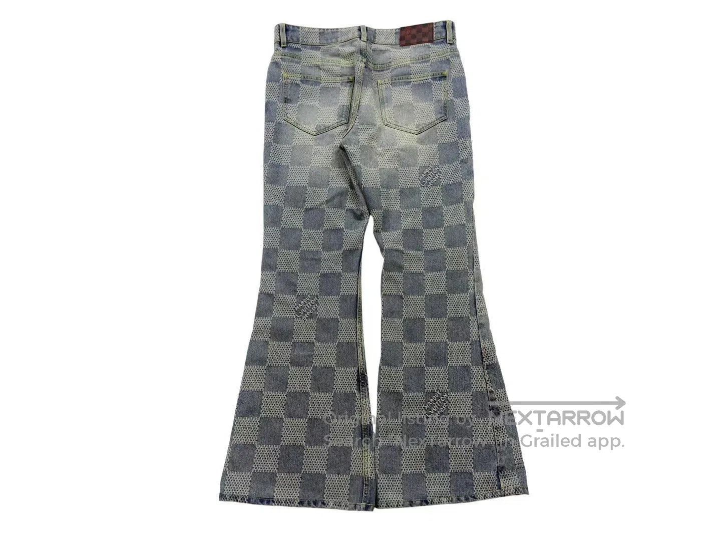 Louis Vuitton Louis Vuitton Pharrell Checkerboard Flared Jeans. Size US 32 / EU 48 - 4 Thumbnail