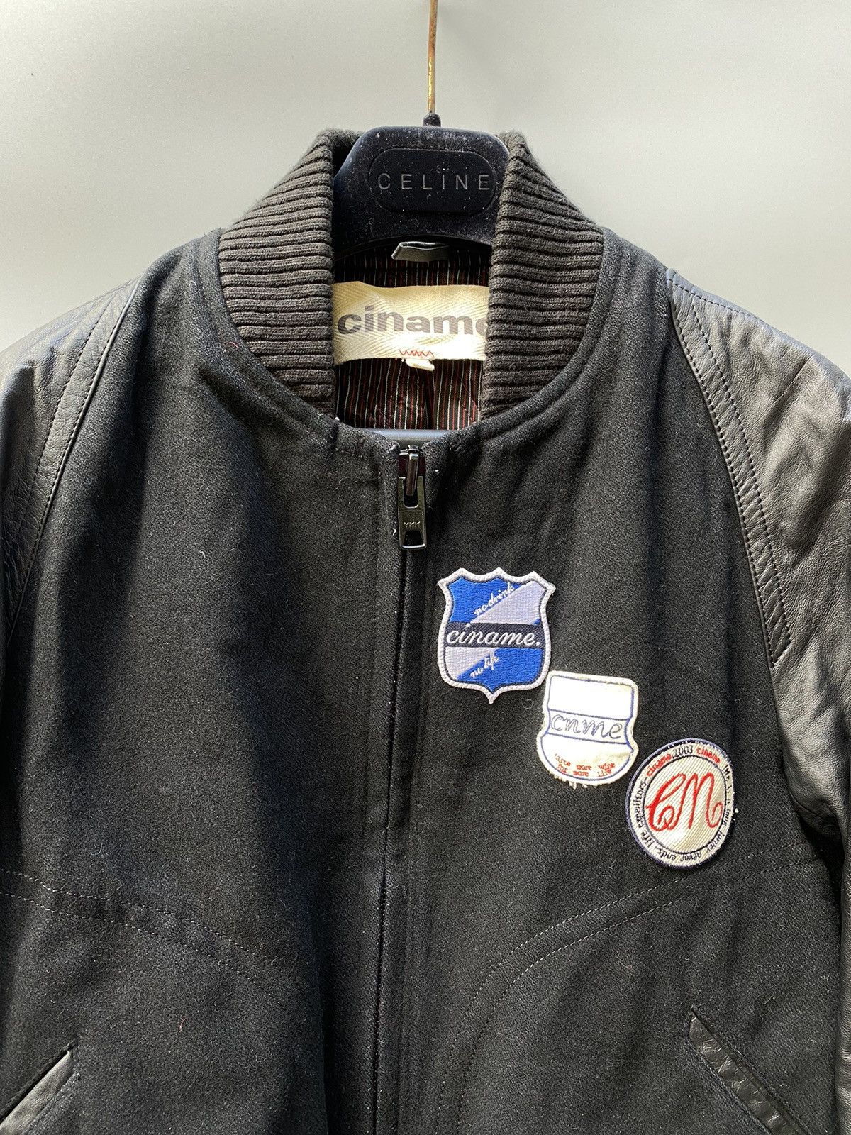 Japanese Brand Ciname Patched Bomber Jacket Size US XS / EU 42 / 0 - 4 Thumbnail