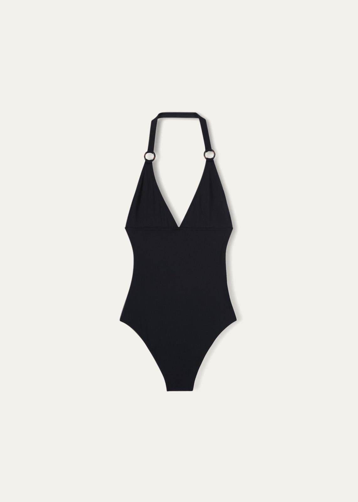 Loro Piana o1srvl11e0725 FAM9330 One-piece Swimsuit in Black Size L / US 10 / IT 46 - 1 Thumbnail