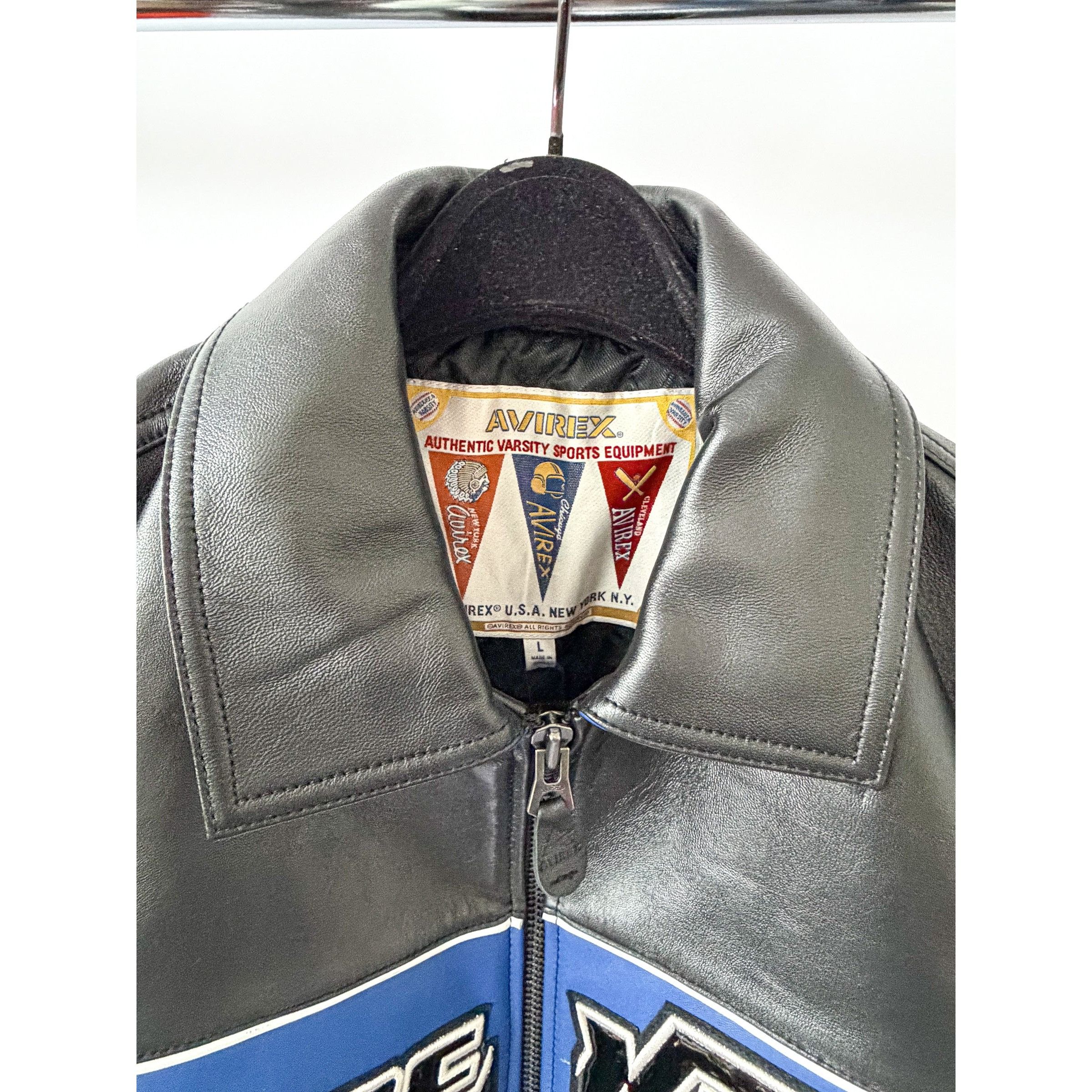 Avirex AVIREX Black Spider Leather Racer Jacket Size US L / EU 52-54 / 3 - 3 Thumbnail