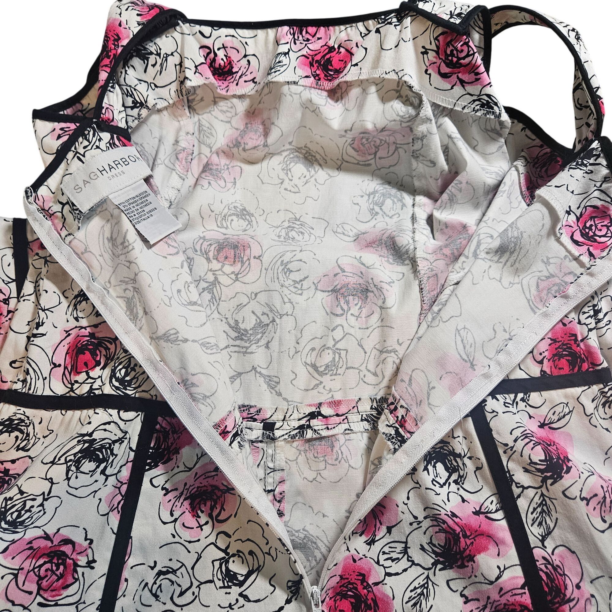 Other Sag Harbor Woman Rose Print Dress Size 12 Romantic Cottageco Size XL / US 12-14 / IT 48-50 - 7 Thumbnail