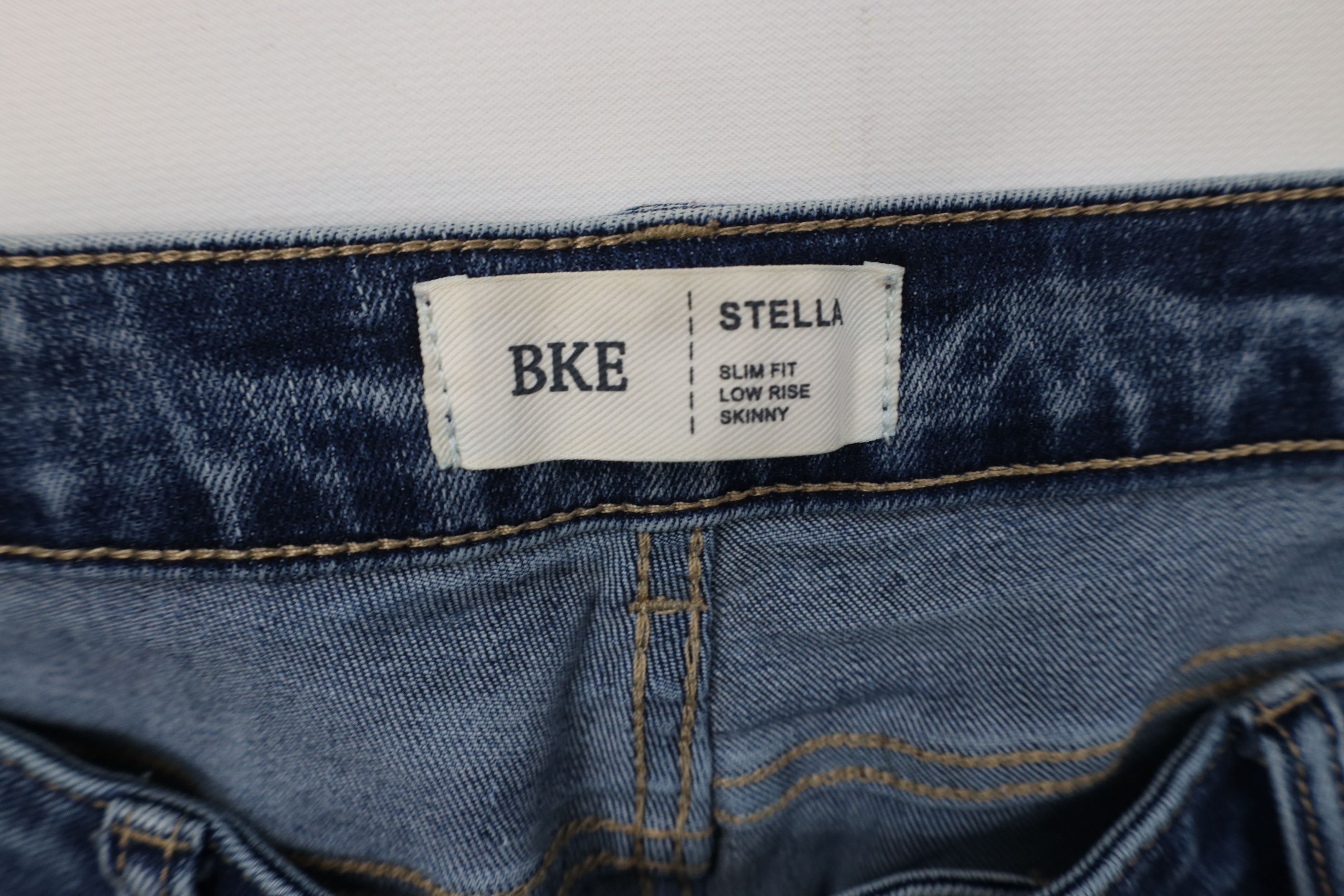 Vintage Buckle BKE Stella Slim Fit Low Rise Skinny Leg Jeans Blue Size 33" - 8 Thumbnail