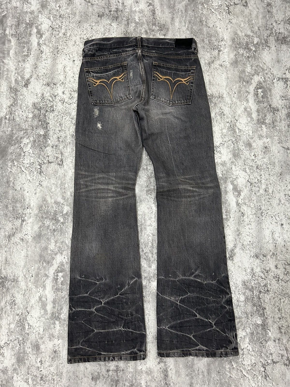 If Six Was Nine Jackrose Number Nine Tornado Mart style Denim Size US 33 - 2 Thumbnail