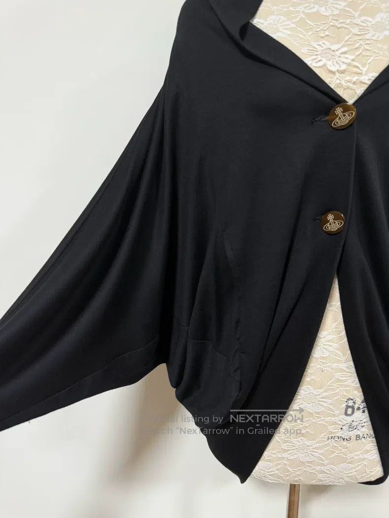 Vivienne Westwood Vivienne Westwood Black batwing sleeve open-front jacket Size M / US 6-8 / IT 42-44 - 2 Thumbnail