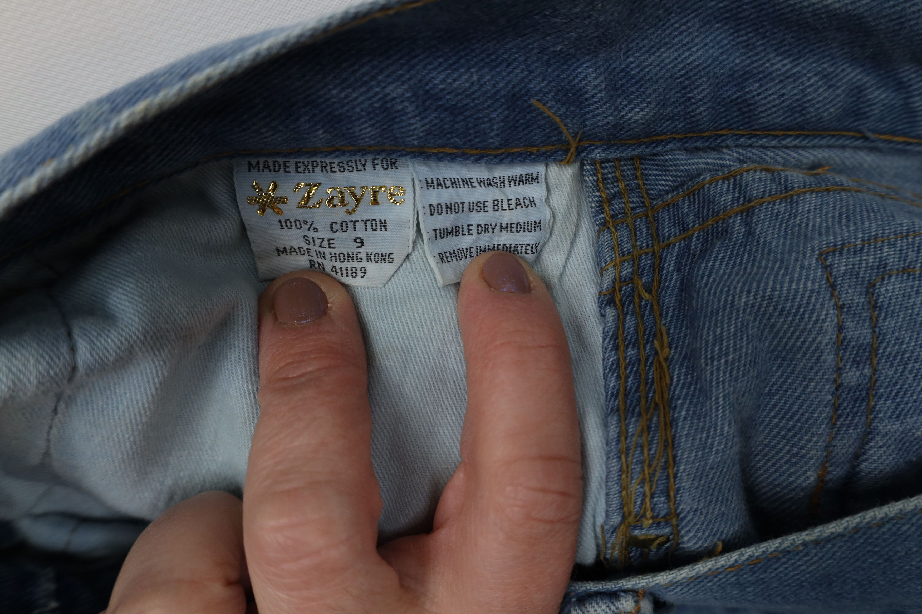 Vintage Vintage 70s Streetwear Flared Denim Jeans Blue Cotton Size 34" / US 12 / IT 48 - 9 Thumbnail