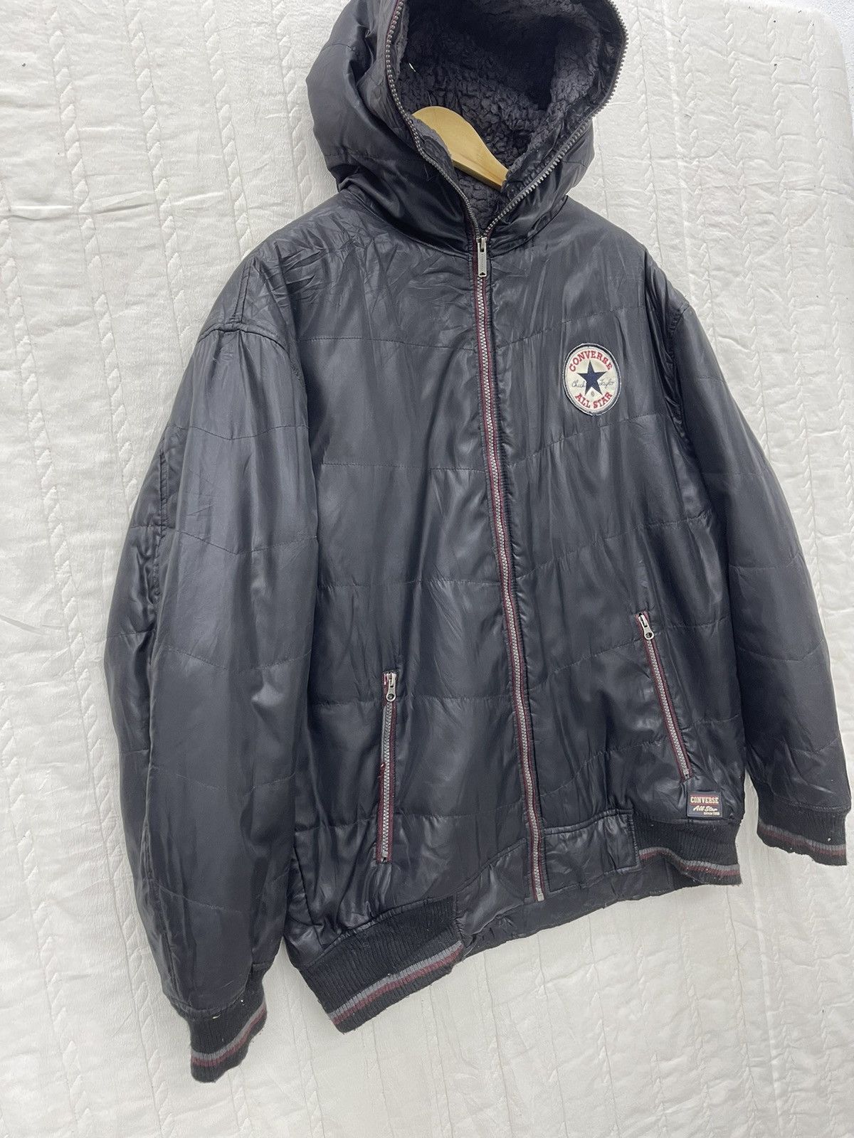 Converse × Vintage (S) VTG CONVERSE SHEARLING JACKET FULL ZIP Size US L / EU 52-54 / 3 - 2 Thumbnail