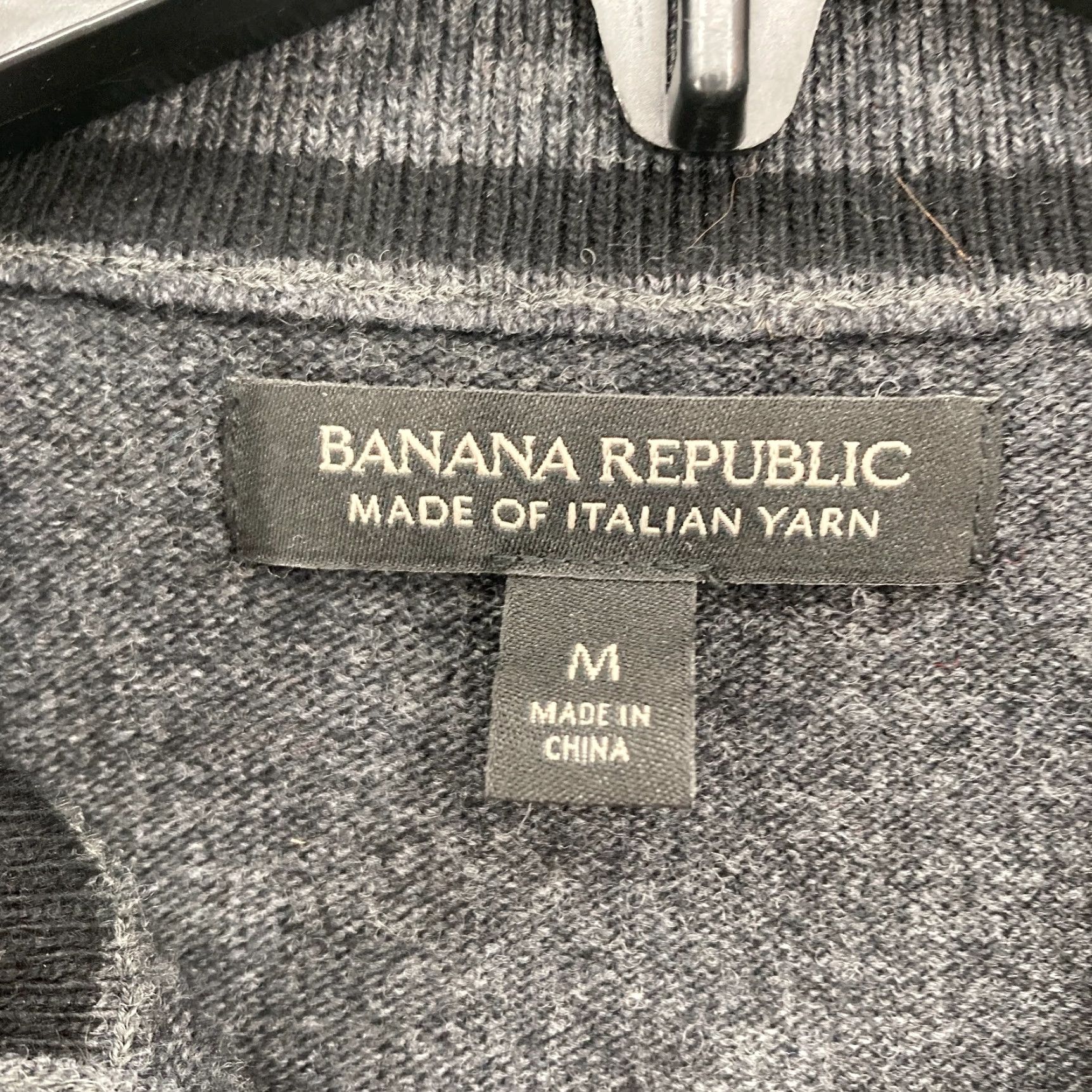 Banana Republic Banana Republic Merino Wool Mock Neck Sweater Mens Medium Gray Pocket Button Snap Up Pullover Casual Classic Preppy Size US M / EU 48-50 / 2 - 4 Thumbnail