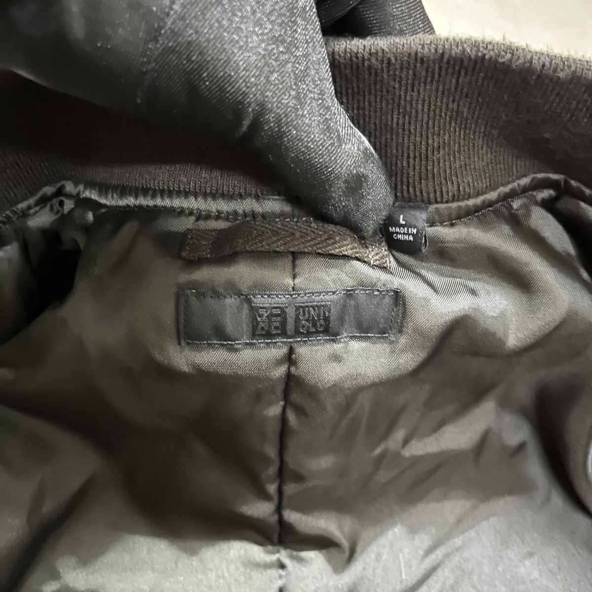 Japanese Brand × Uniqlo Uniqlo Suede Bomber Jacket Size US L / EU 52-54 / 3 - 8 Thumbnail