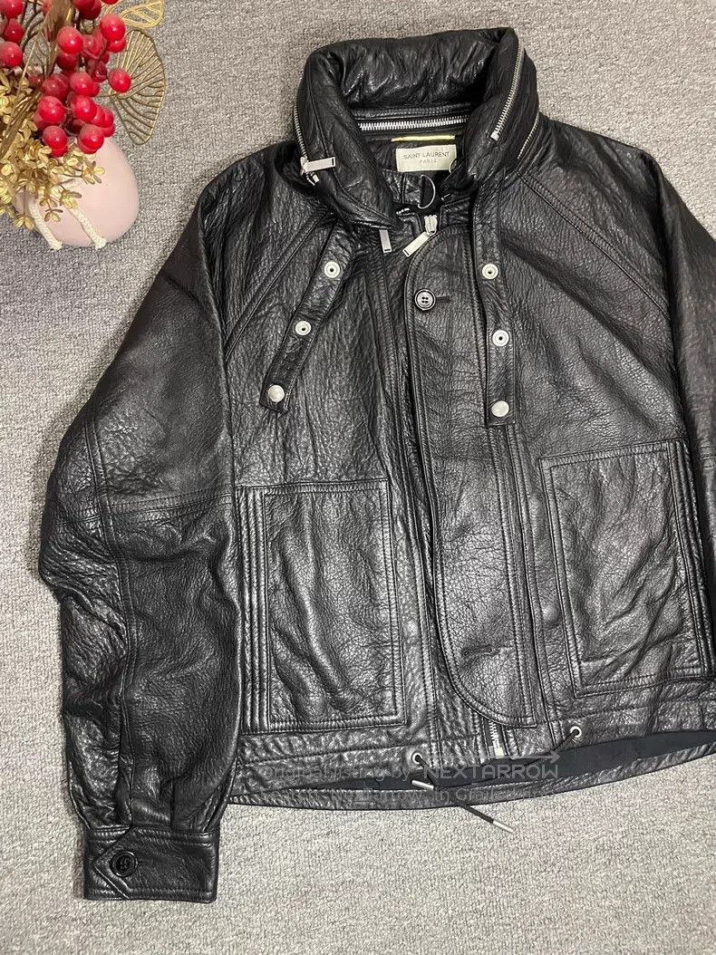 Saint Laurent Paris Saint Laurent Paris Detachable Zipper Hidden Hood Sheepski Size XS / US 0-2 / IT 36-38 - 2 Thumbnail