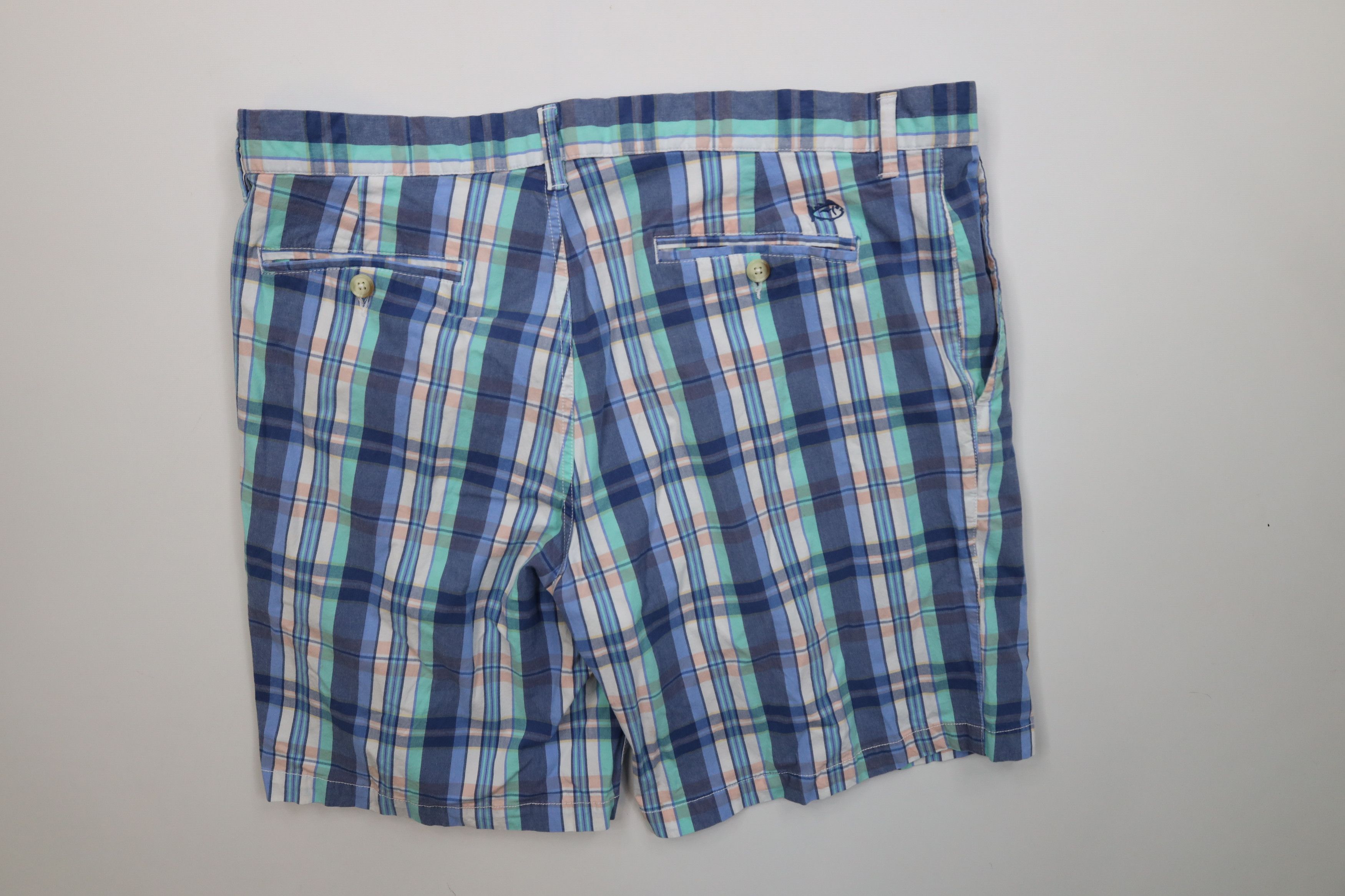 Southern Tide Southern Tide Madras Stretch Above Knee Golf Chino Shorts Size US 40 / EU 56 - 8 Thumbnail
