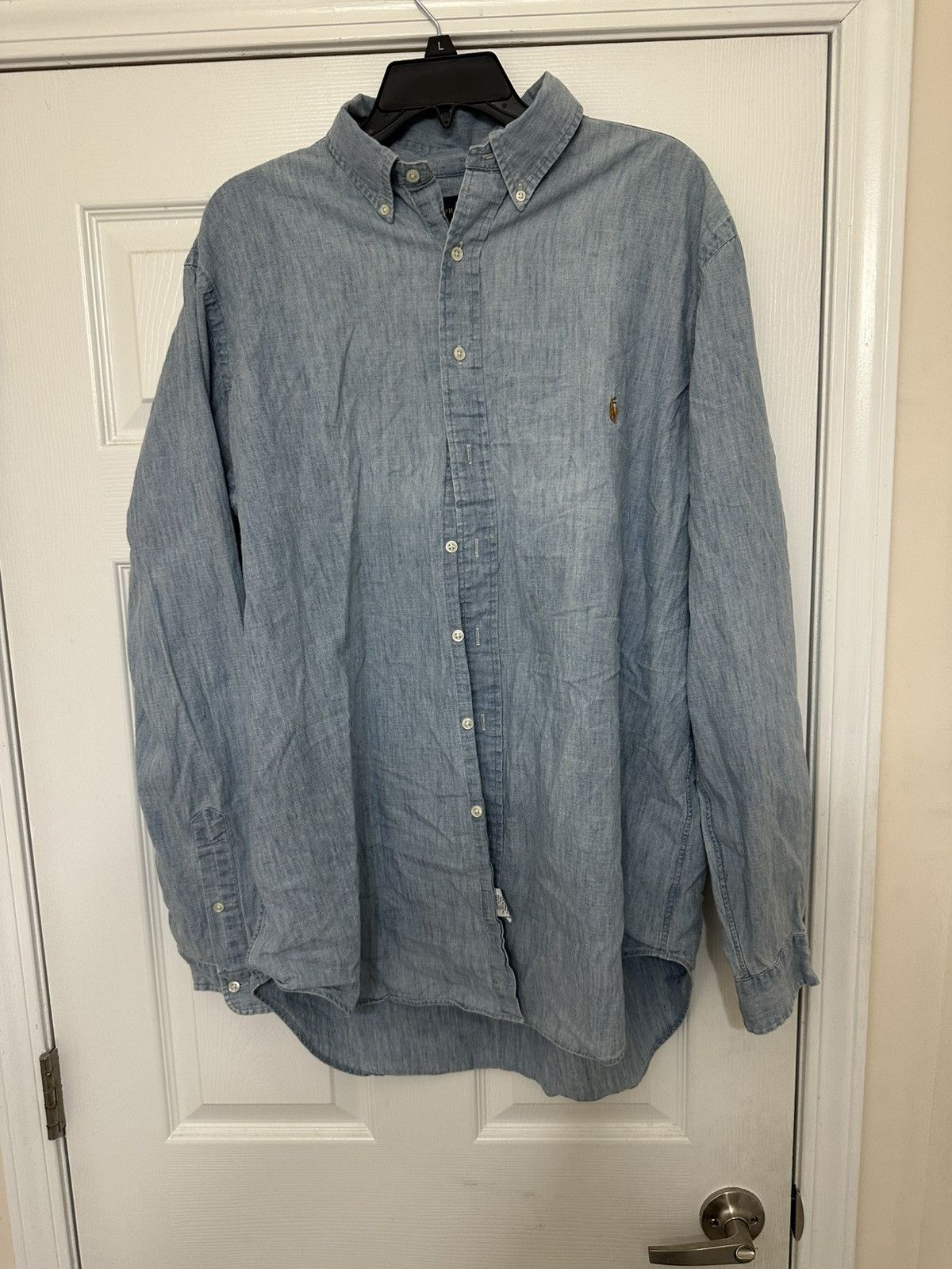 Beverly Hills Polo Club × Polo Ralph Lauren × U.S. Polo Assn. Ralph Lauren Polo Jean Long Sleeve Button Up Size US XL / EU 56 / 4 - 1 Thumbnail