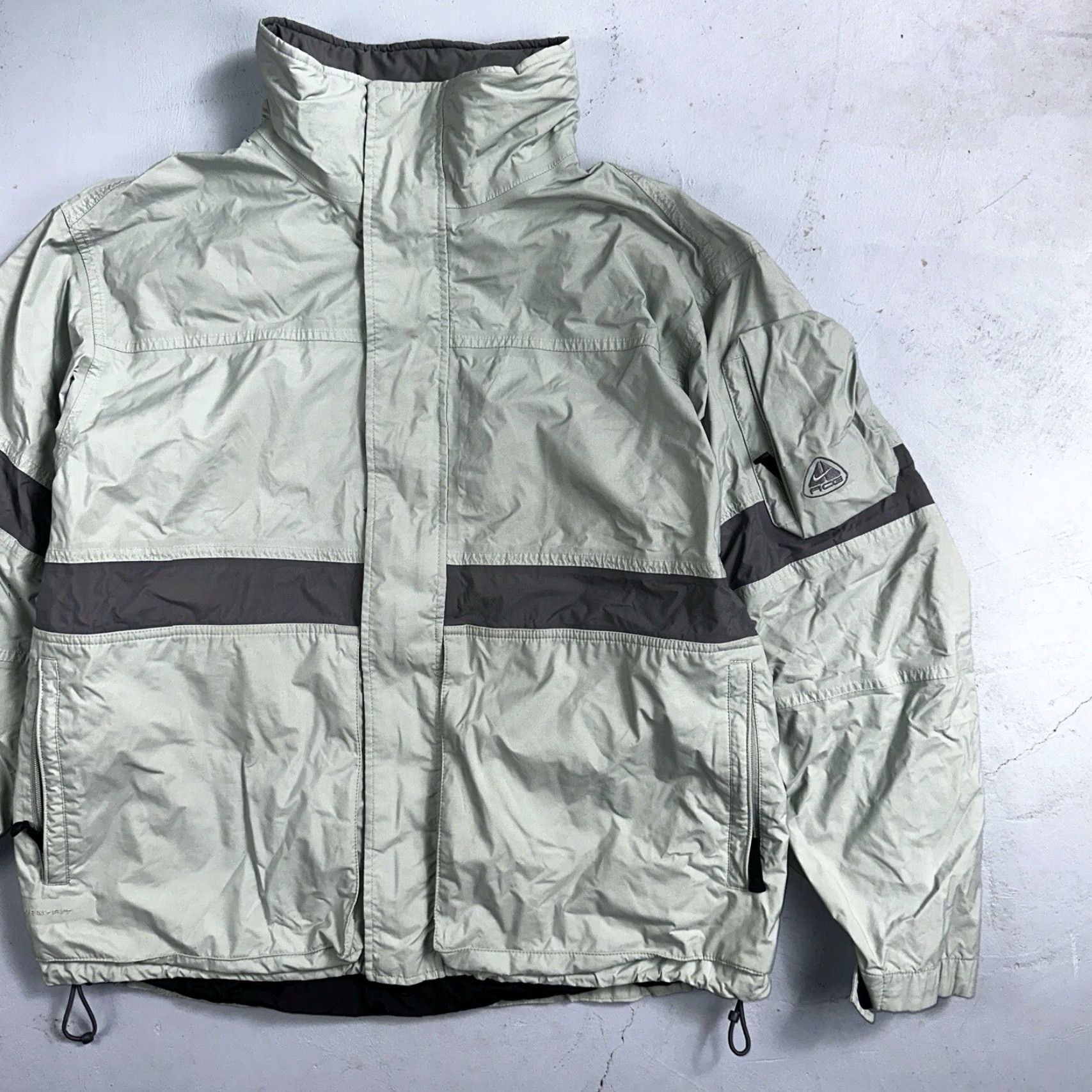 Nike Nike Storm Fit Jacket VTG ACG Rain Jacket Storm Fit Anorak 90s Teal Hiking Ski Snowboard L Blue 90s Mens Jacket Size US L / EU 52-54 / 3 - 2 Thumbnail