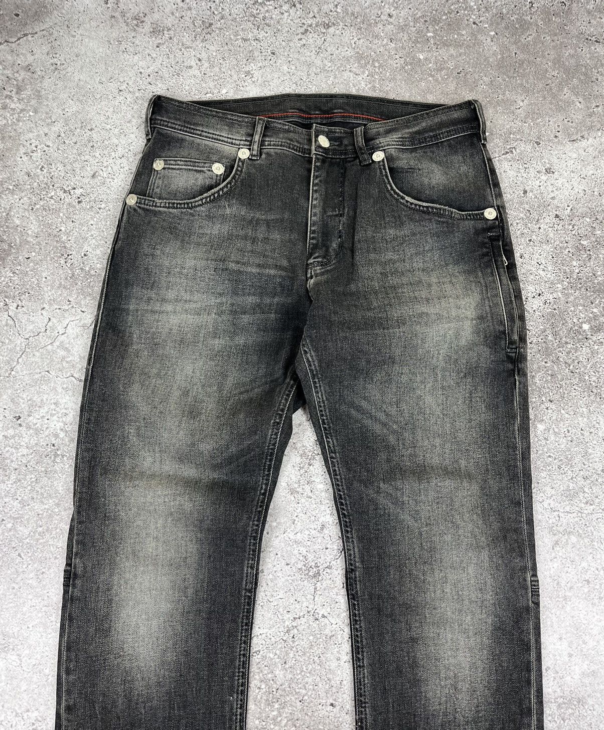 Neil Barrett Neil Barrett Black Skinny Fit Regular Rise Denim Pants Size US 31 - 2 Thumbnail