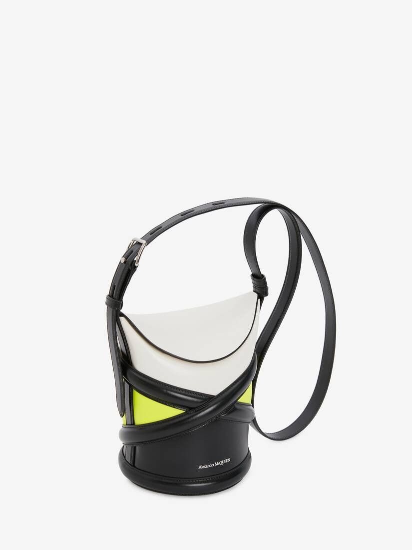 Alexander McQueen o1w1db10925 Size: OS/The Curve in Black/Yellow Size ONE SIZE - 2 Thumbnail