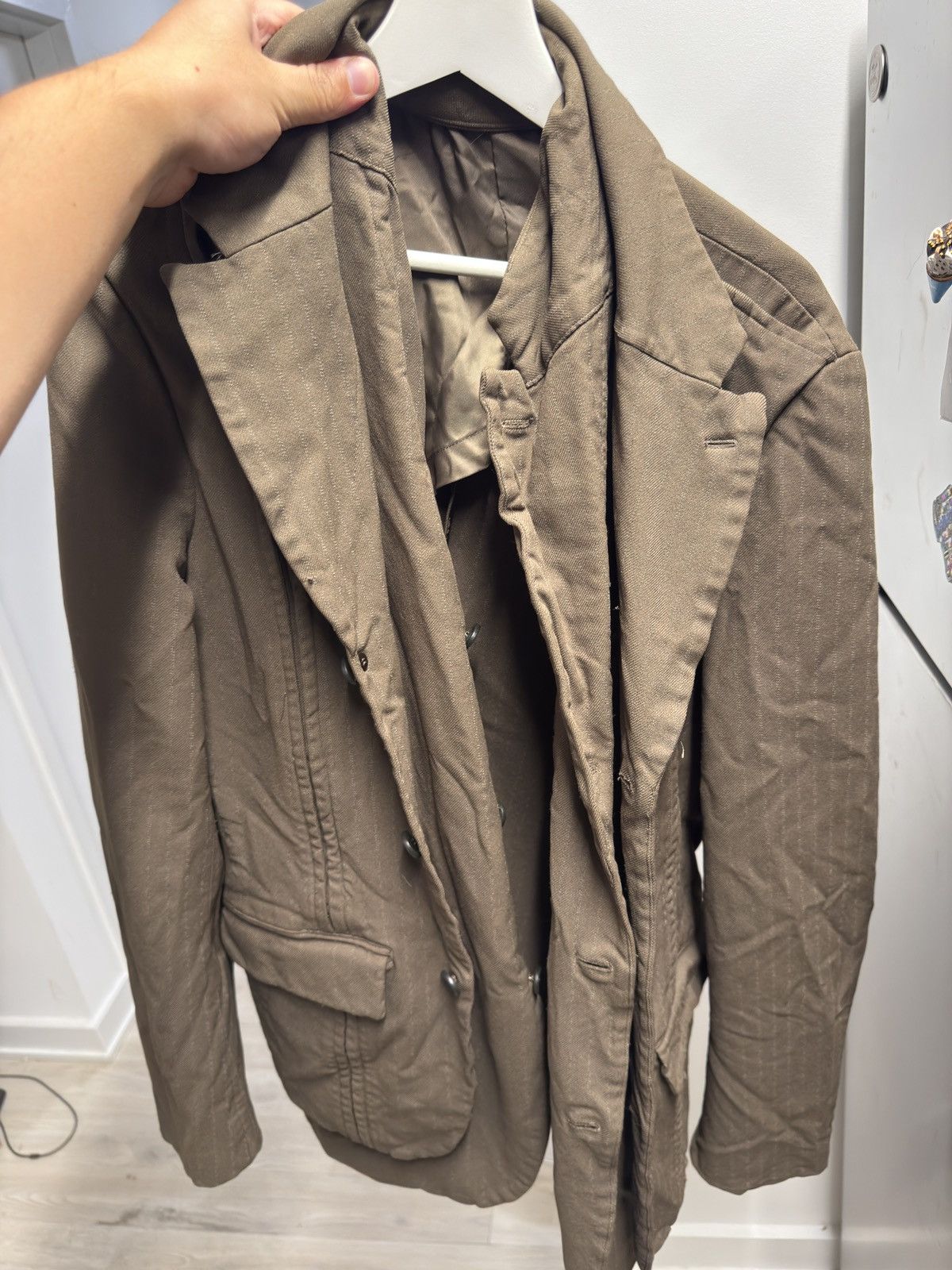 Comme des Garcons Homme Deux Cdg double layer blazer Size US XL / EU 56 / 4 - 5 Thumbnail