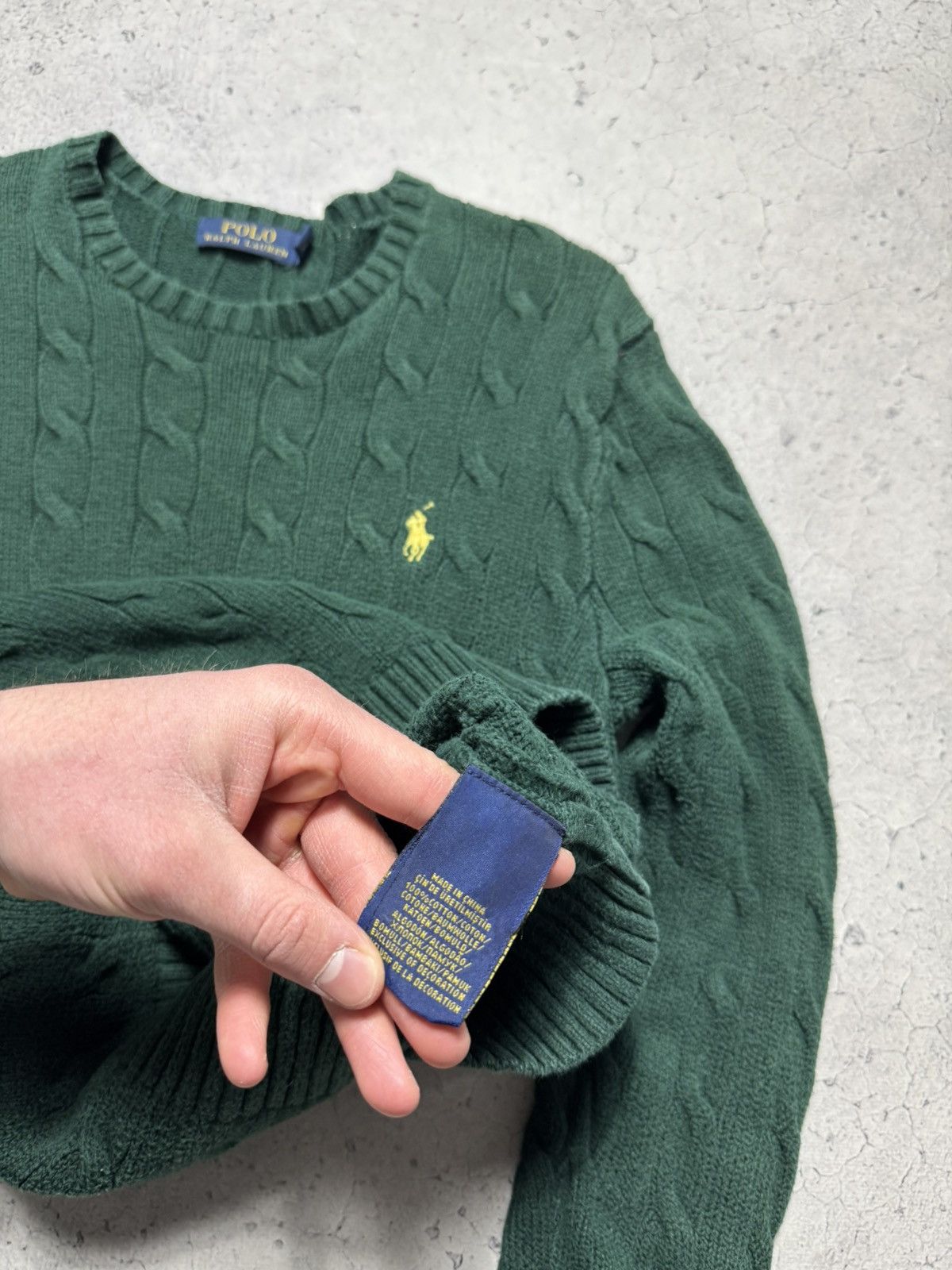 Polo Ralph Lauren Polo Ralph Lauren Cable Knitted Sweater Size XS Green Size US XS / EU 42 / 0 - 7 Thumbnail