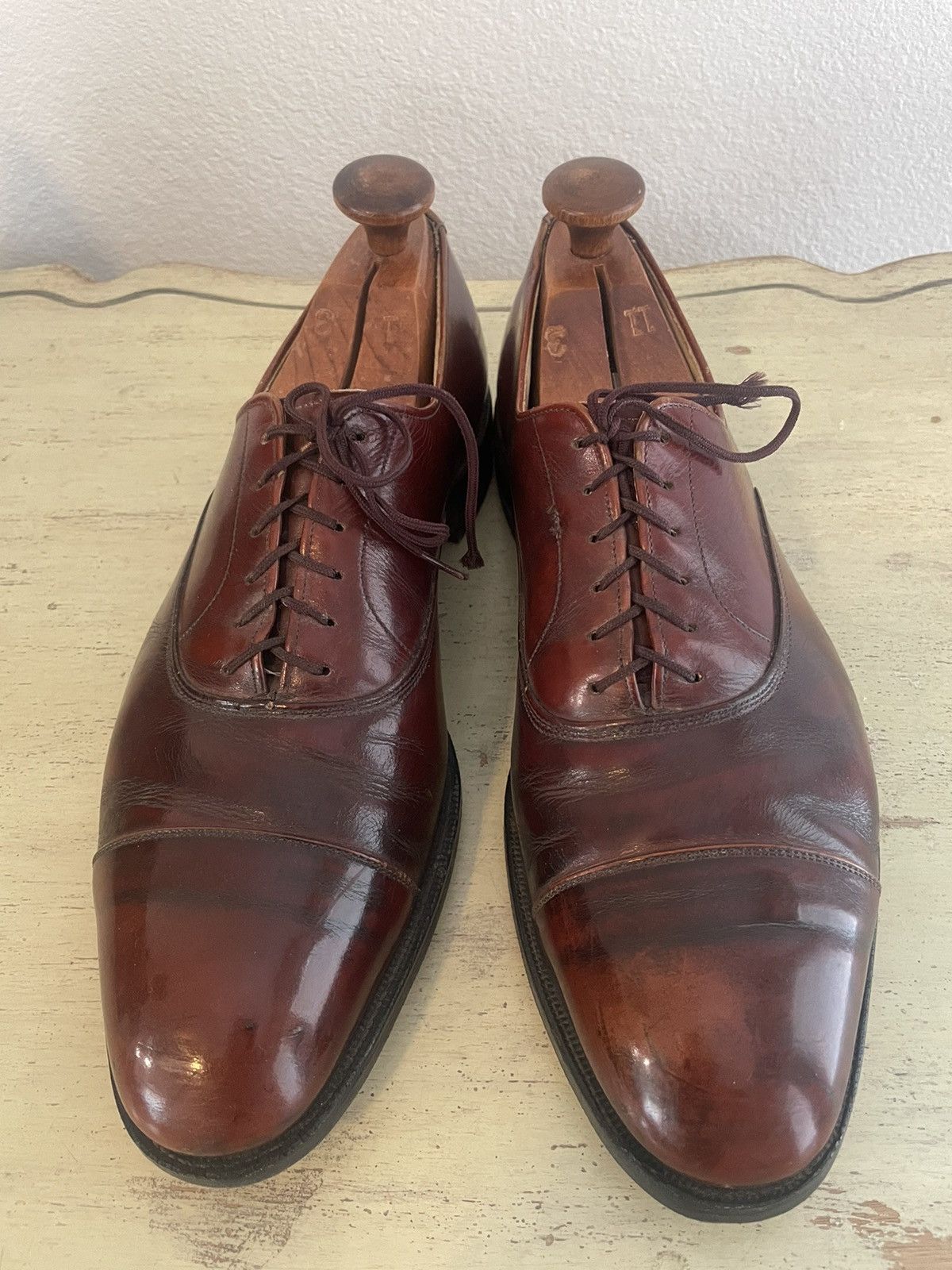 Allen Edmonds Park Avenue Cap Toe Oxford Size US 12 / EU 45 - 1 Thumbnail