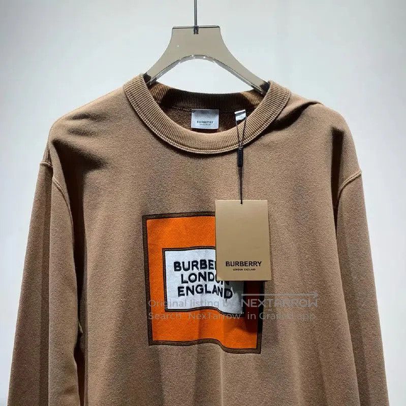 Burberry Burberry Khaki Cotton Men's Sweatshirt. Size US XL / EU 56 / 4 - 3 Thumbnail