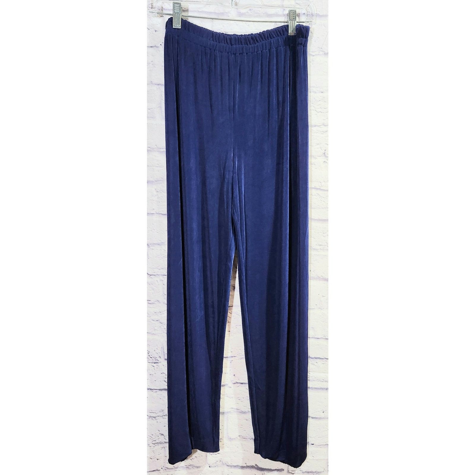 Other Blue Liquid Knit Elastic Waist Pull On Pants Medium Stretchy Size 28" / US 6 / IT 42 - 1 Thumbnail