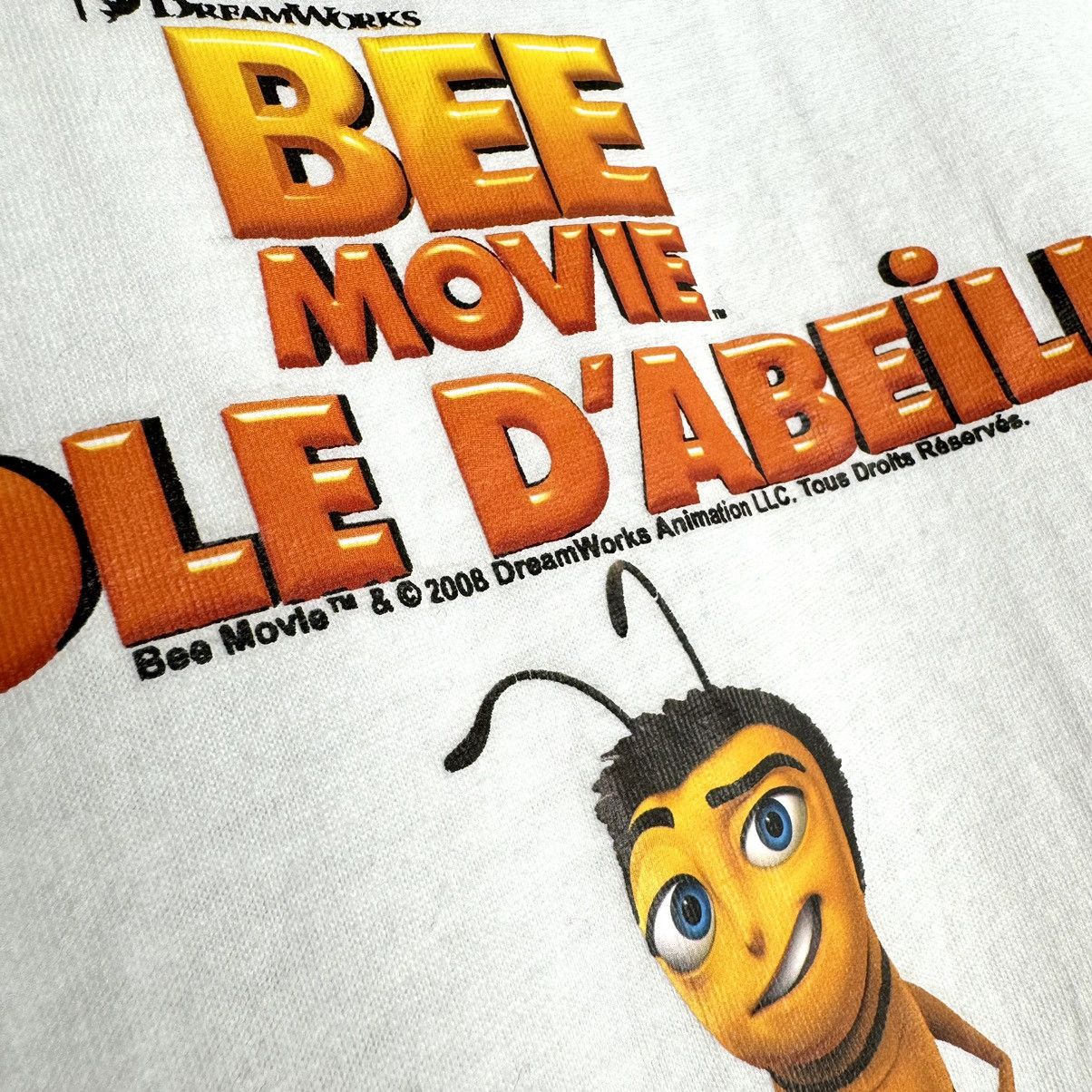 Vintage Vintage Early 00s Bee Movie Euro French Promo T Shirt Size US L / EU 52-54 / 3 - 4 Thumbnail